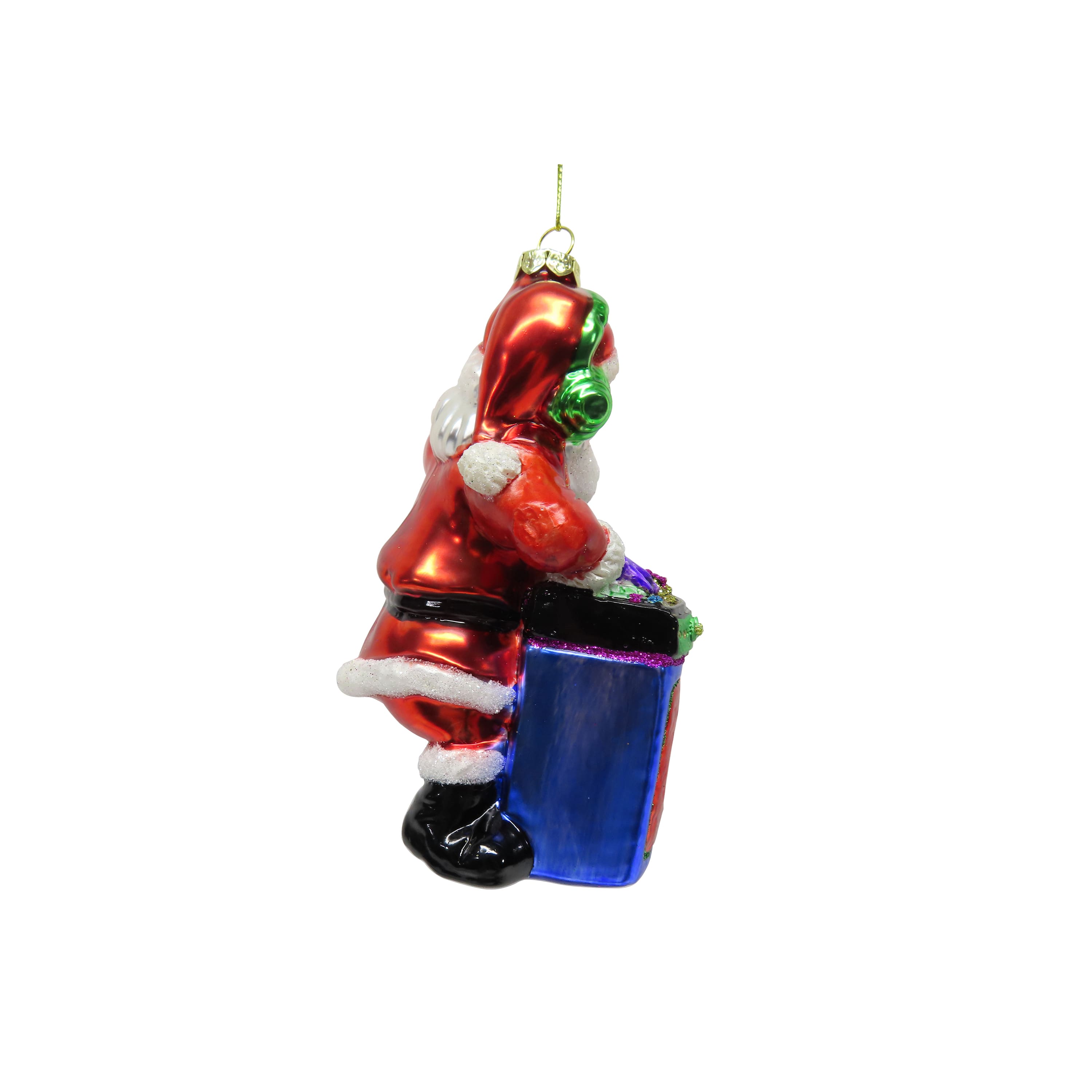 4.75" DJ Santa Hand Painted Glass Ornament by Ashland®