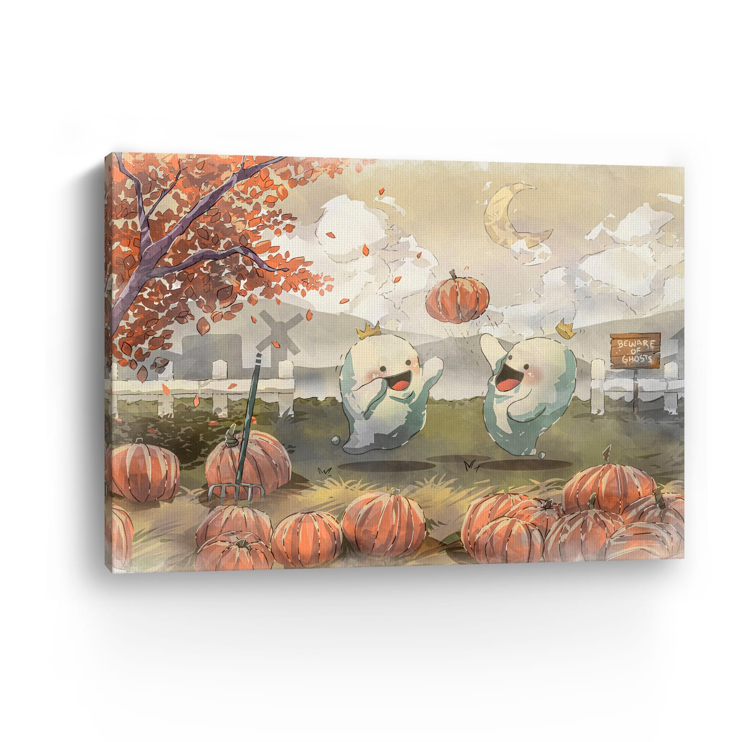 Lumaprints Playful Ghosts Canvas Giclée Art