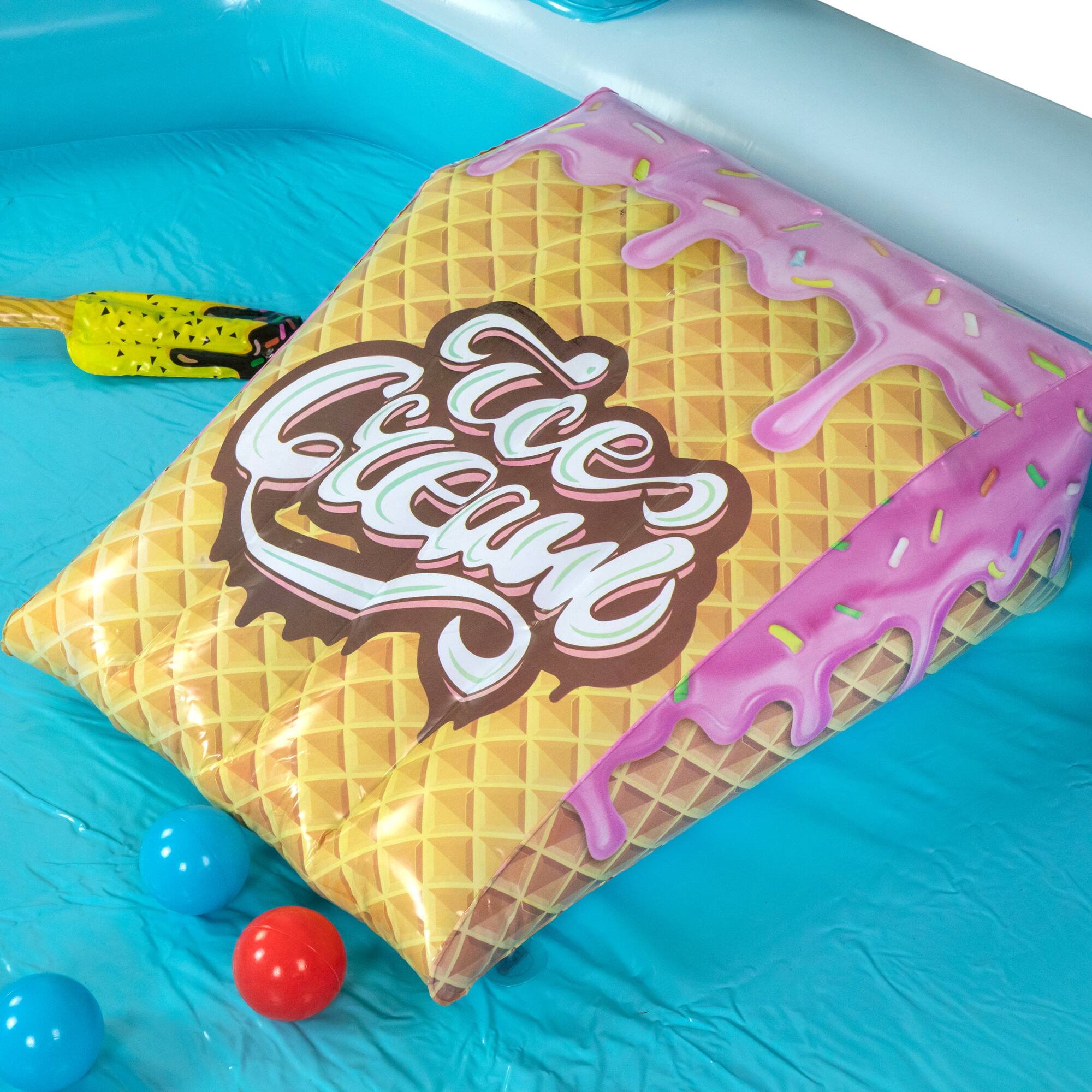 7ft. Ice Cream Truck Inflatable Swimming Spray Pool & Play Center