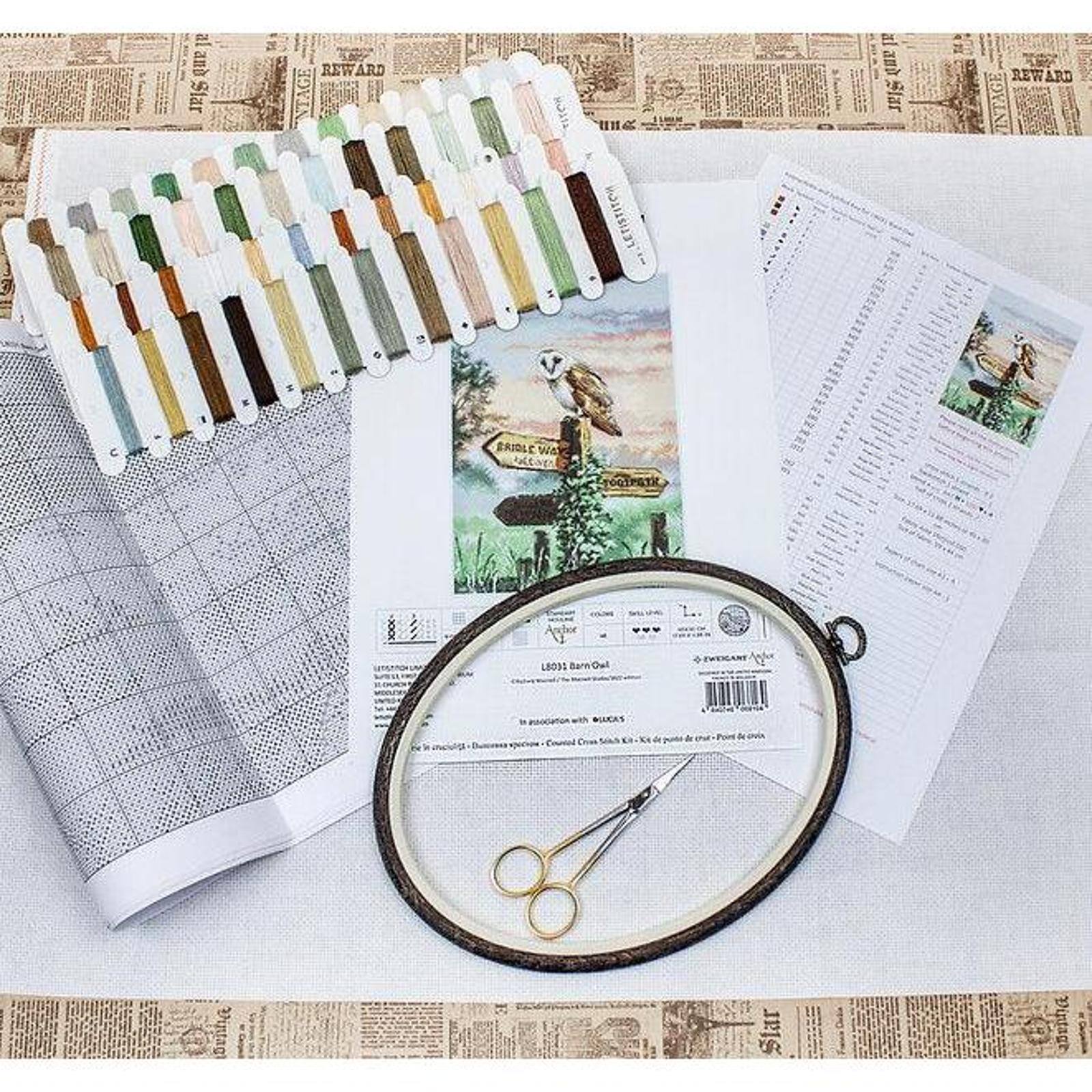Letistitch Barn Owl Counted Cross Stitch Kit
