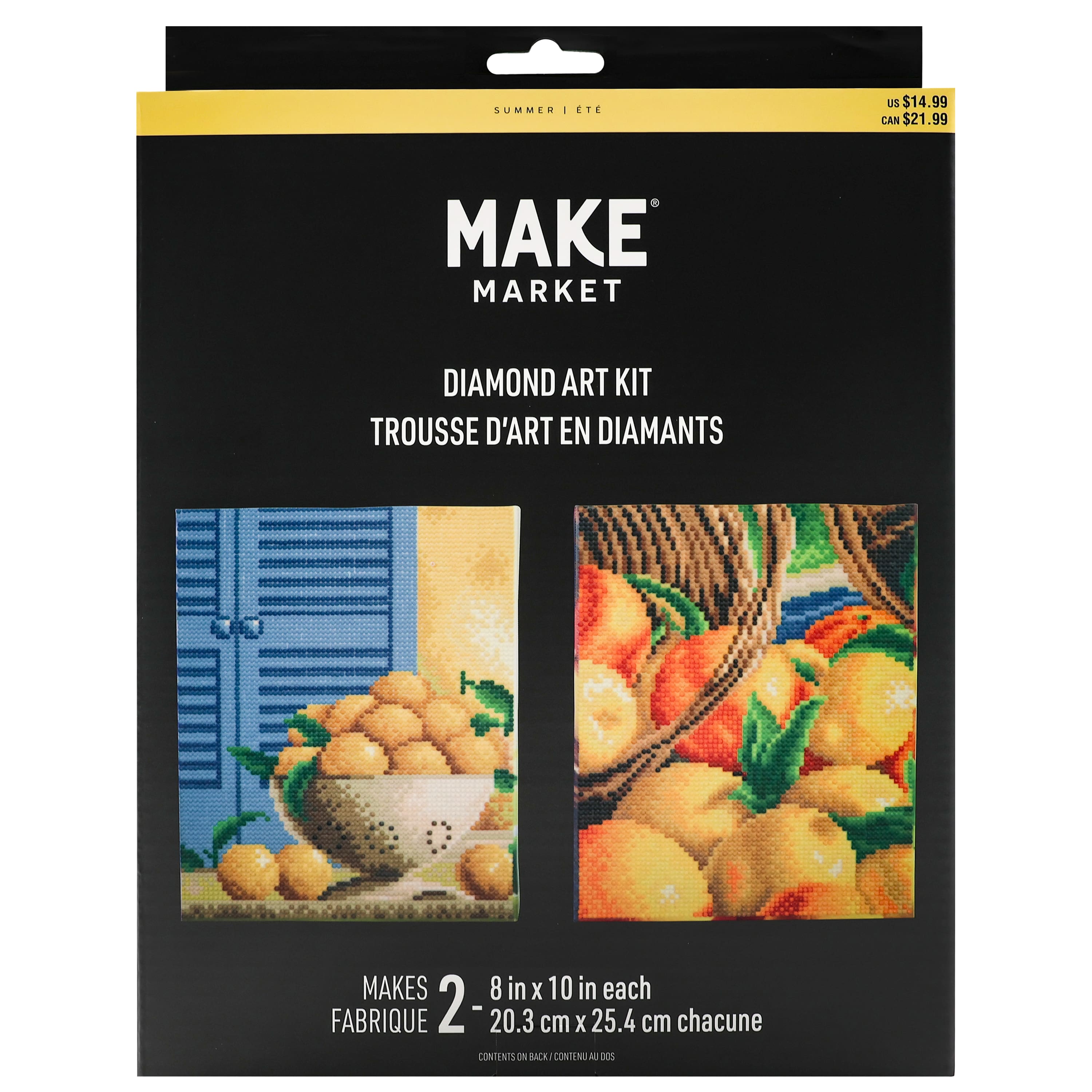 8" x 10" Lemons Diamond Art Kit by Make Market®