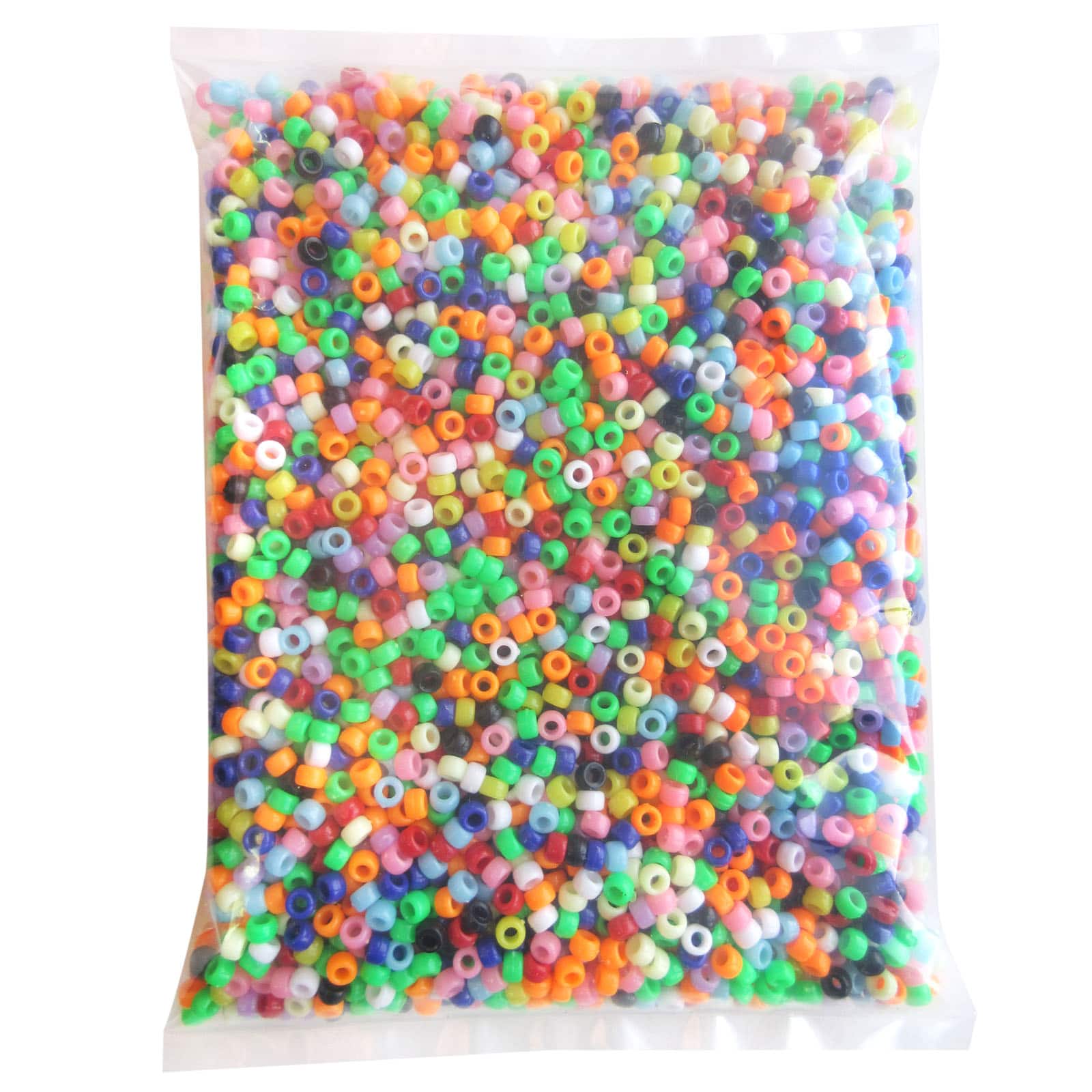 12 Pack: 1lb. Opaque Pony Beads by Creatology™, 4mm x 7mm