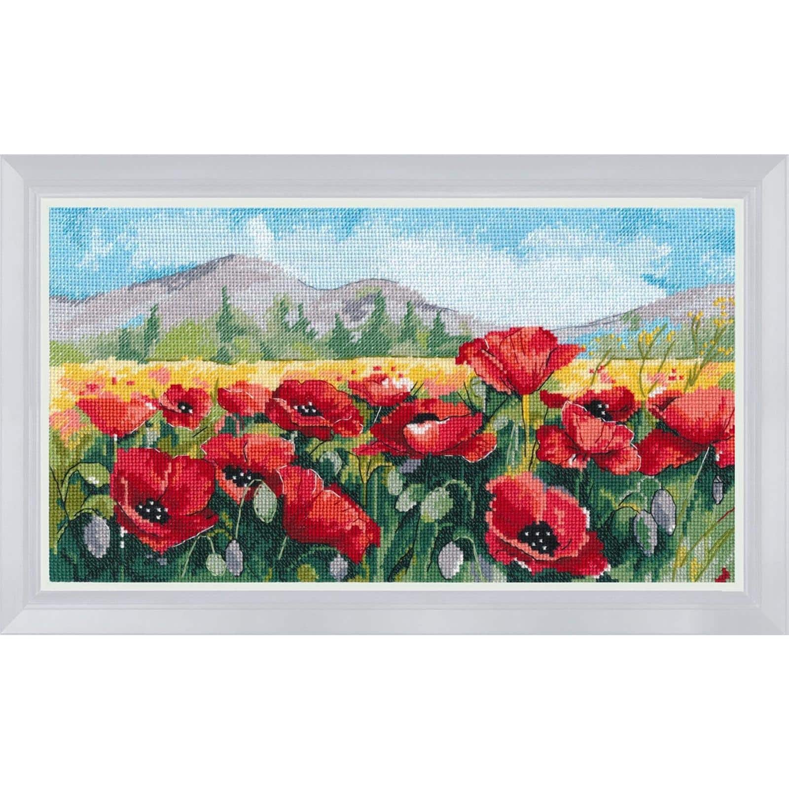 Oven Poppies Cross Stitch Kit