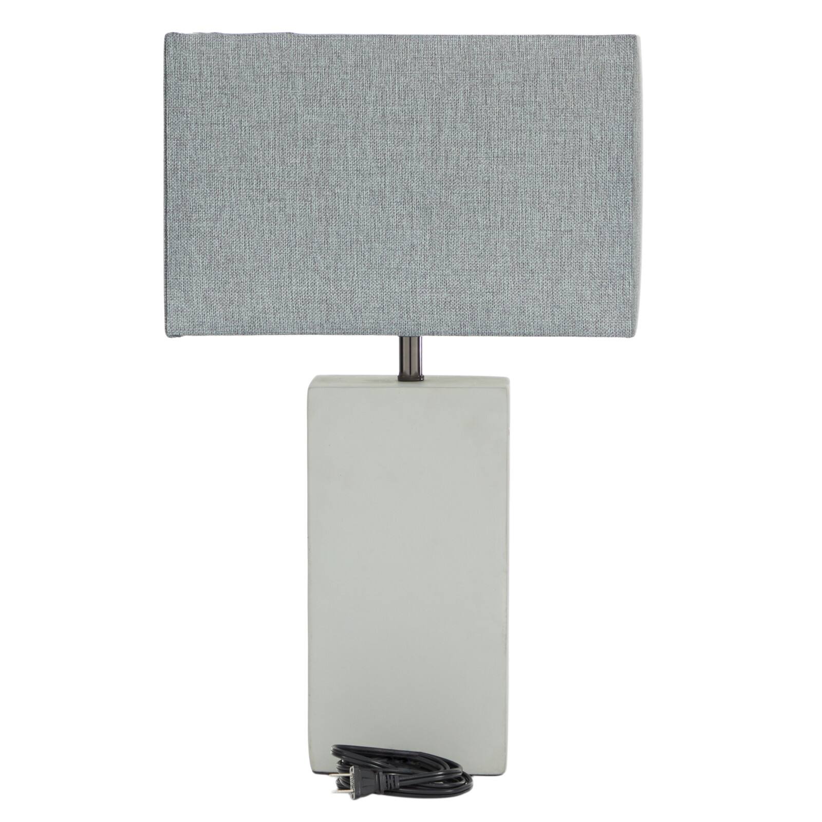 23" White Ceramic Traditional Table Lamp