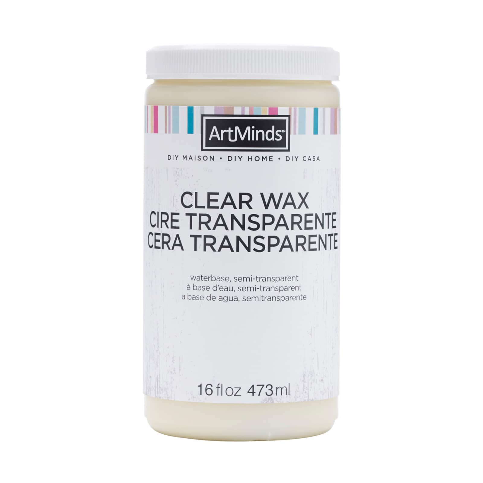 Cire transparente de 473 ml DIY Maison d'ArtMinds