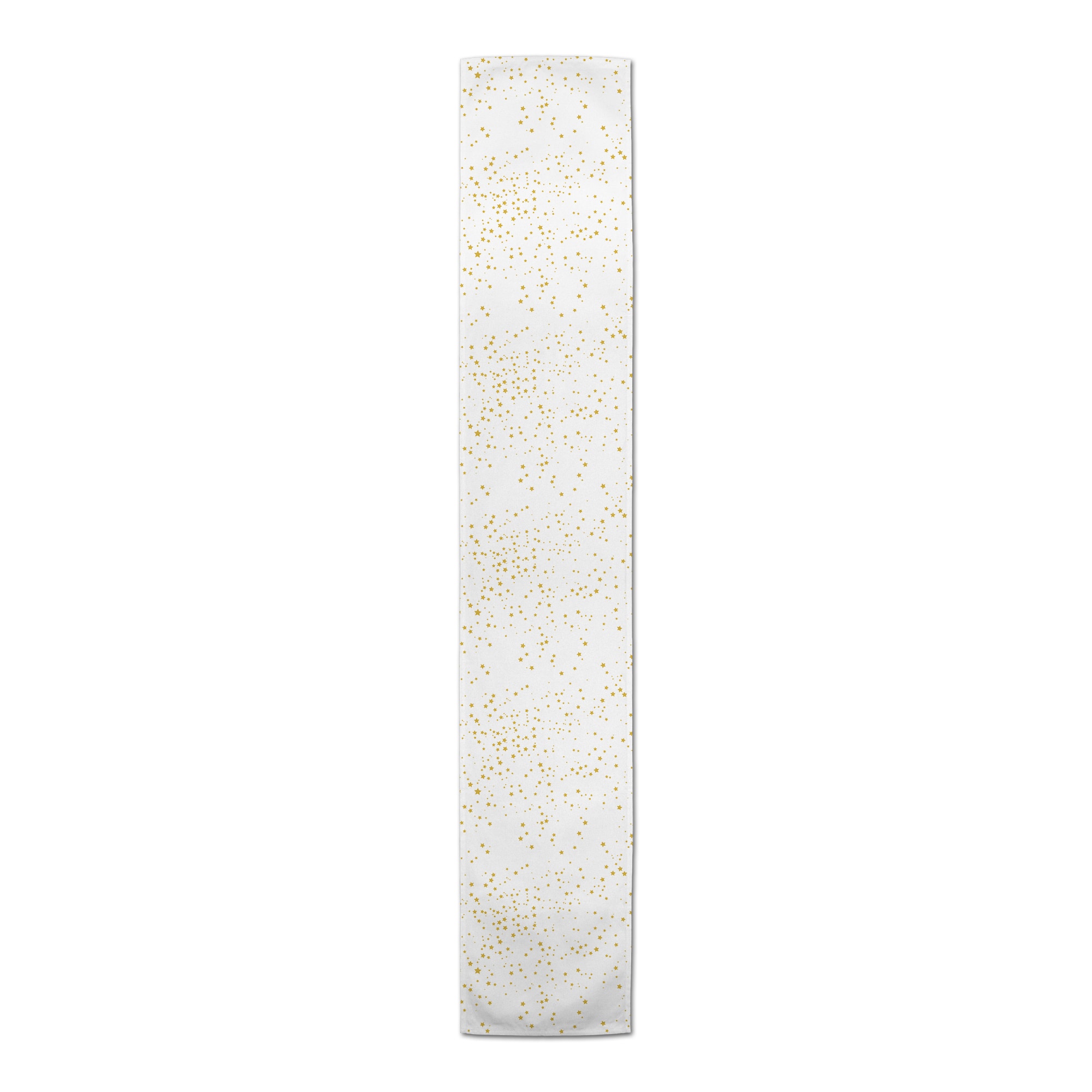 90" White & Gold Stars Table Runner