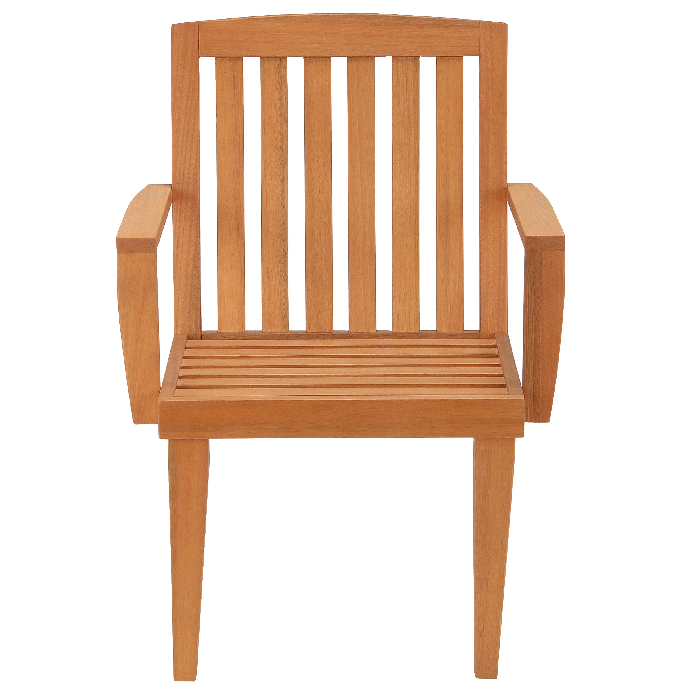 Eucalyptus Grandis Wood Dining Armchair with Chocolate Cushion