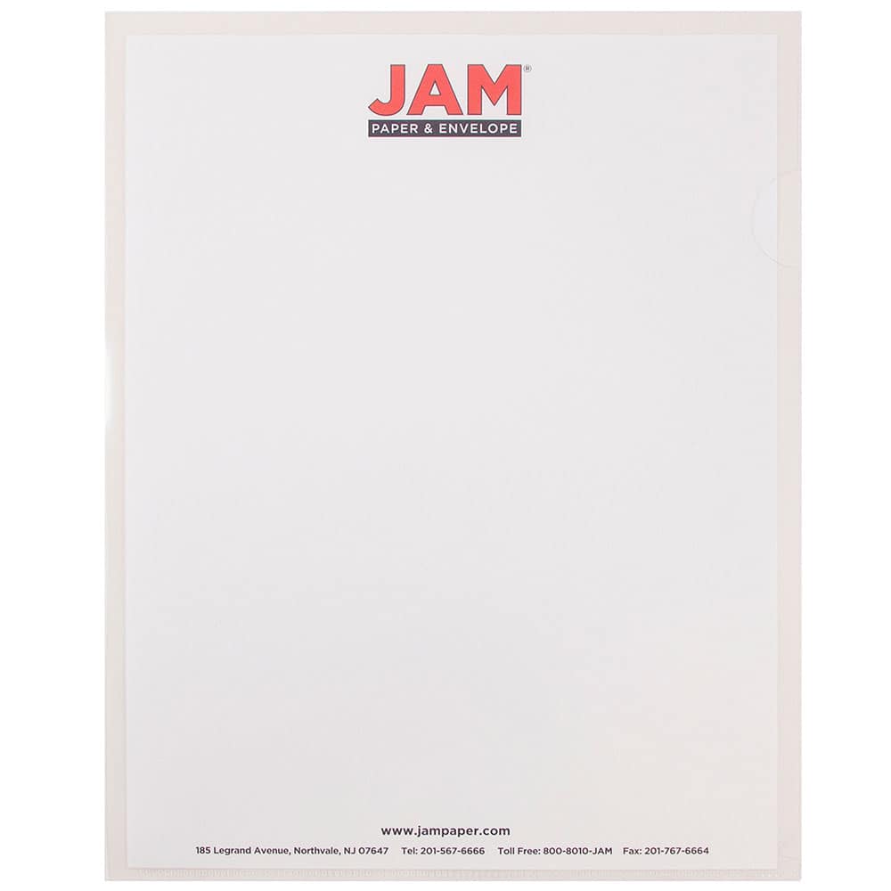 JAM Paper 9" x 11.5" Plastic Sleeve Page Protectors, 12ct.