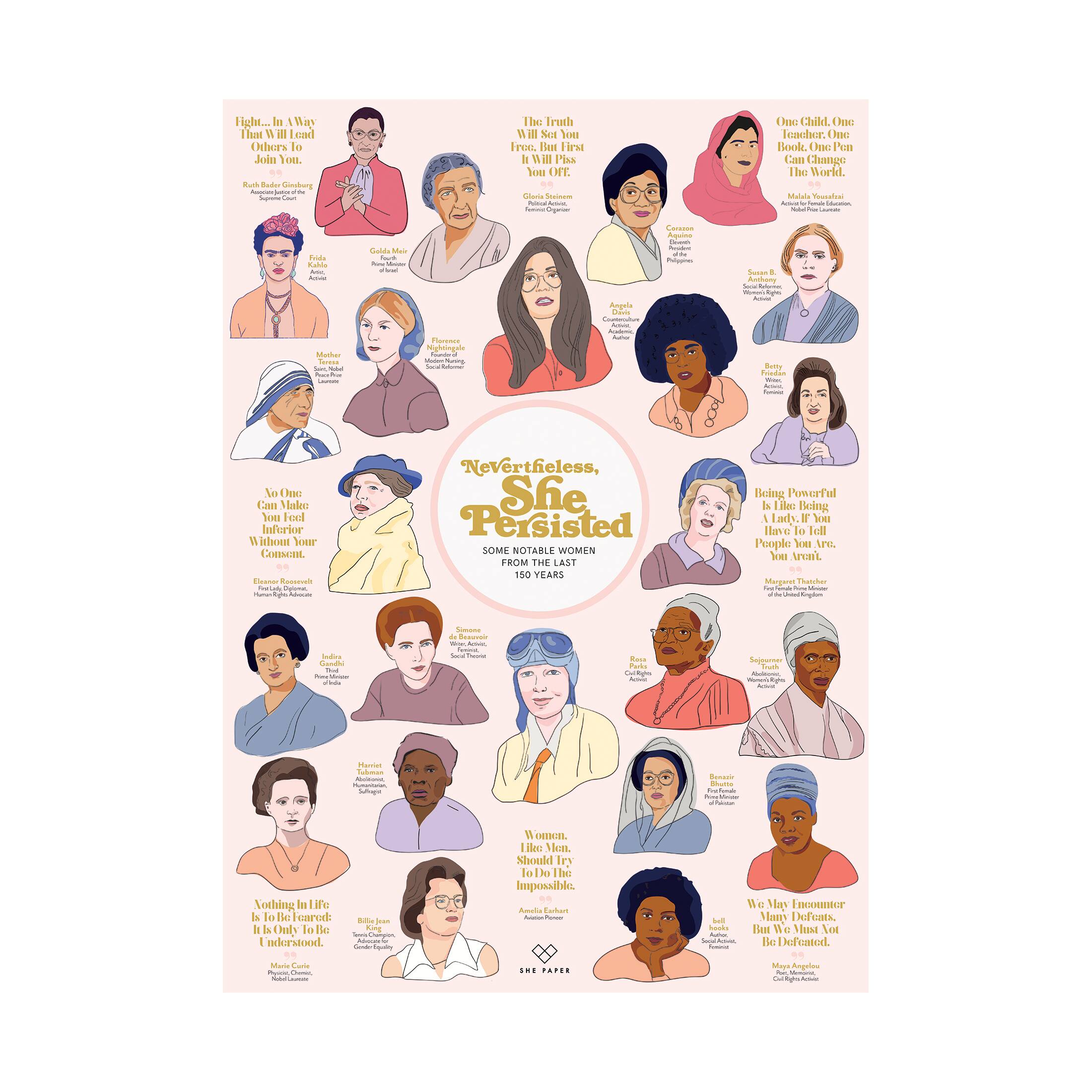 Nevertheless, She Persisted 1,000 Piece Jigsaw Puzzle