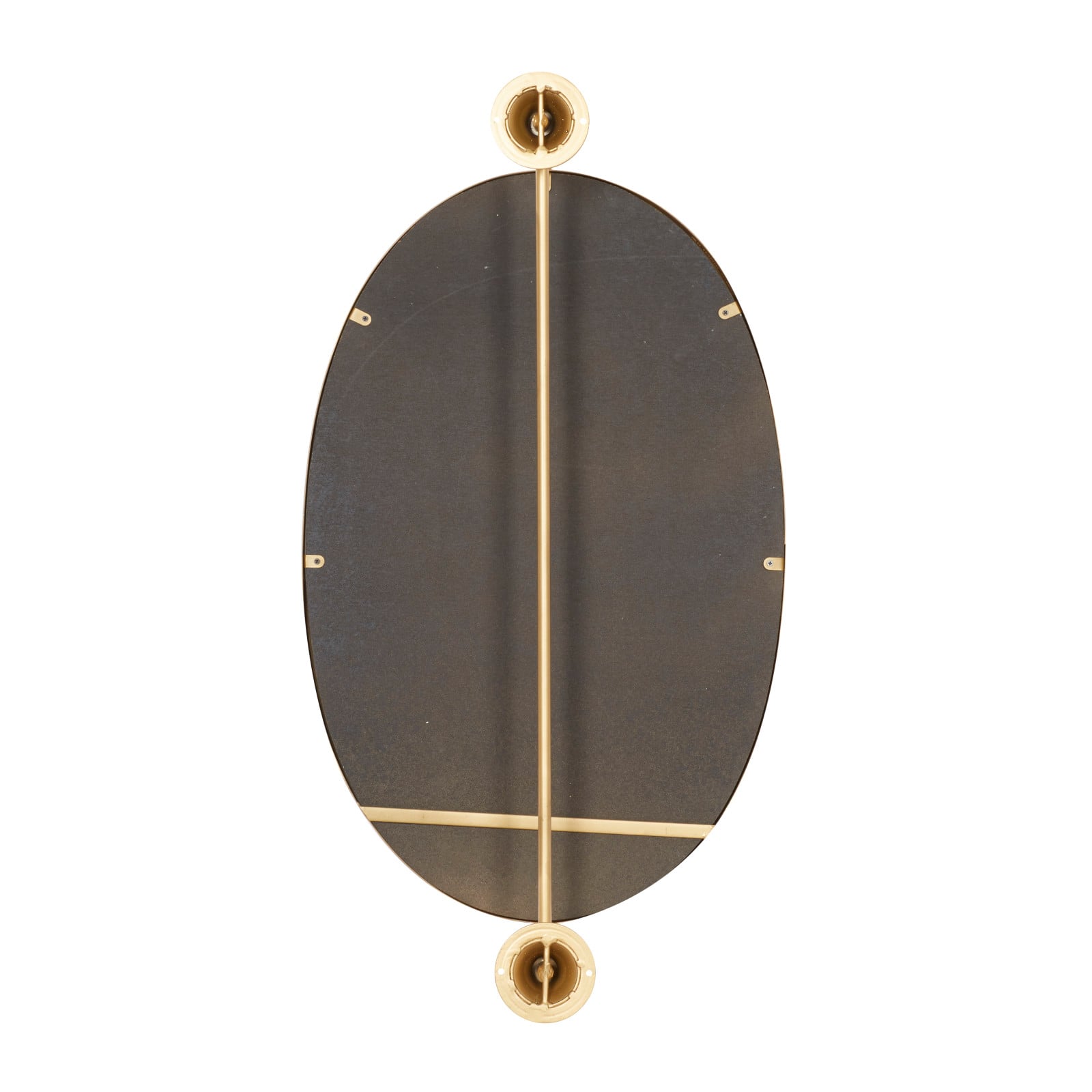 29" Oval Wood Wall Mirror