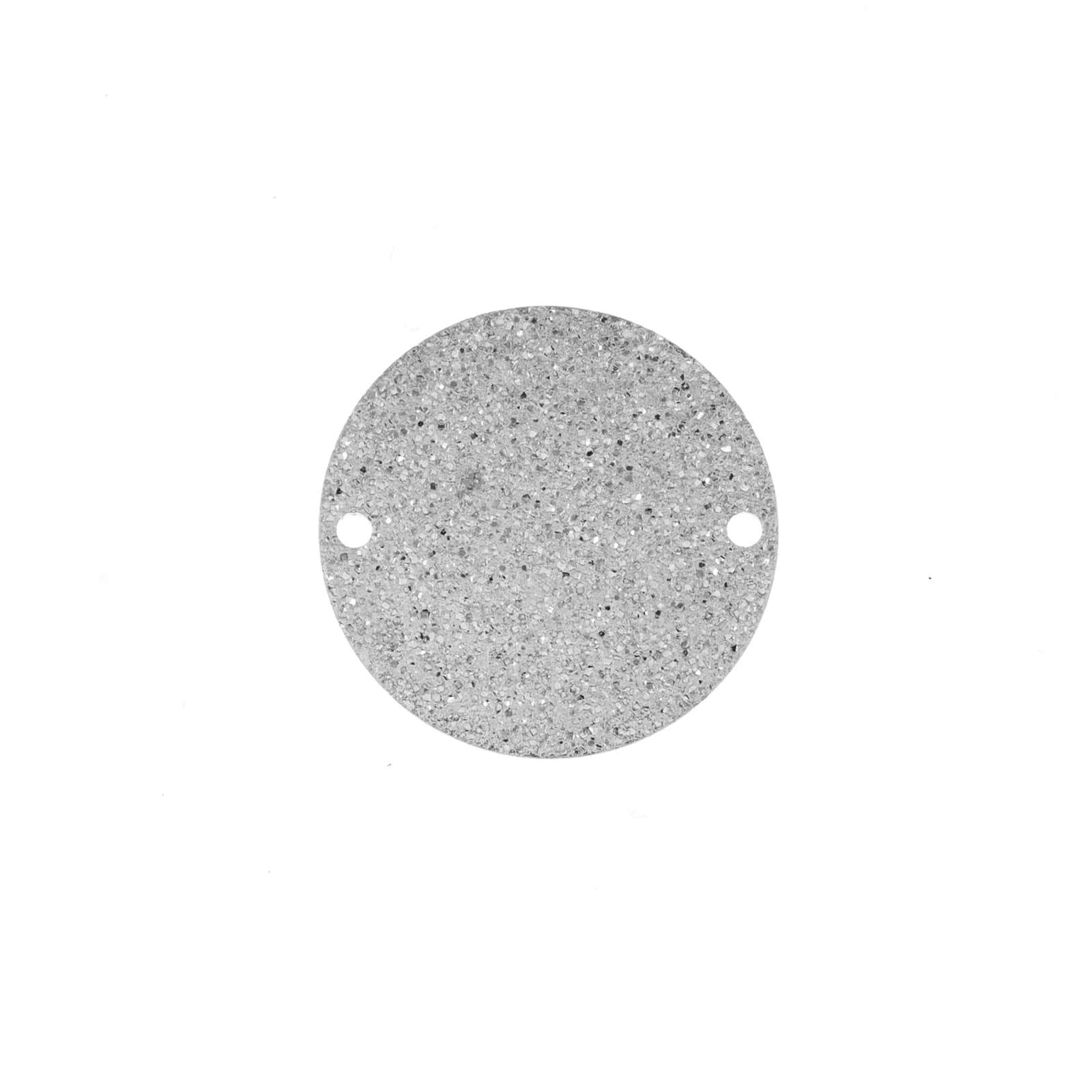 John Bead Silver Round Circle with Holes Pendants