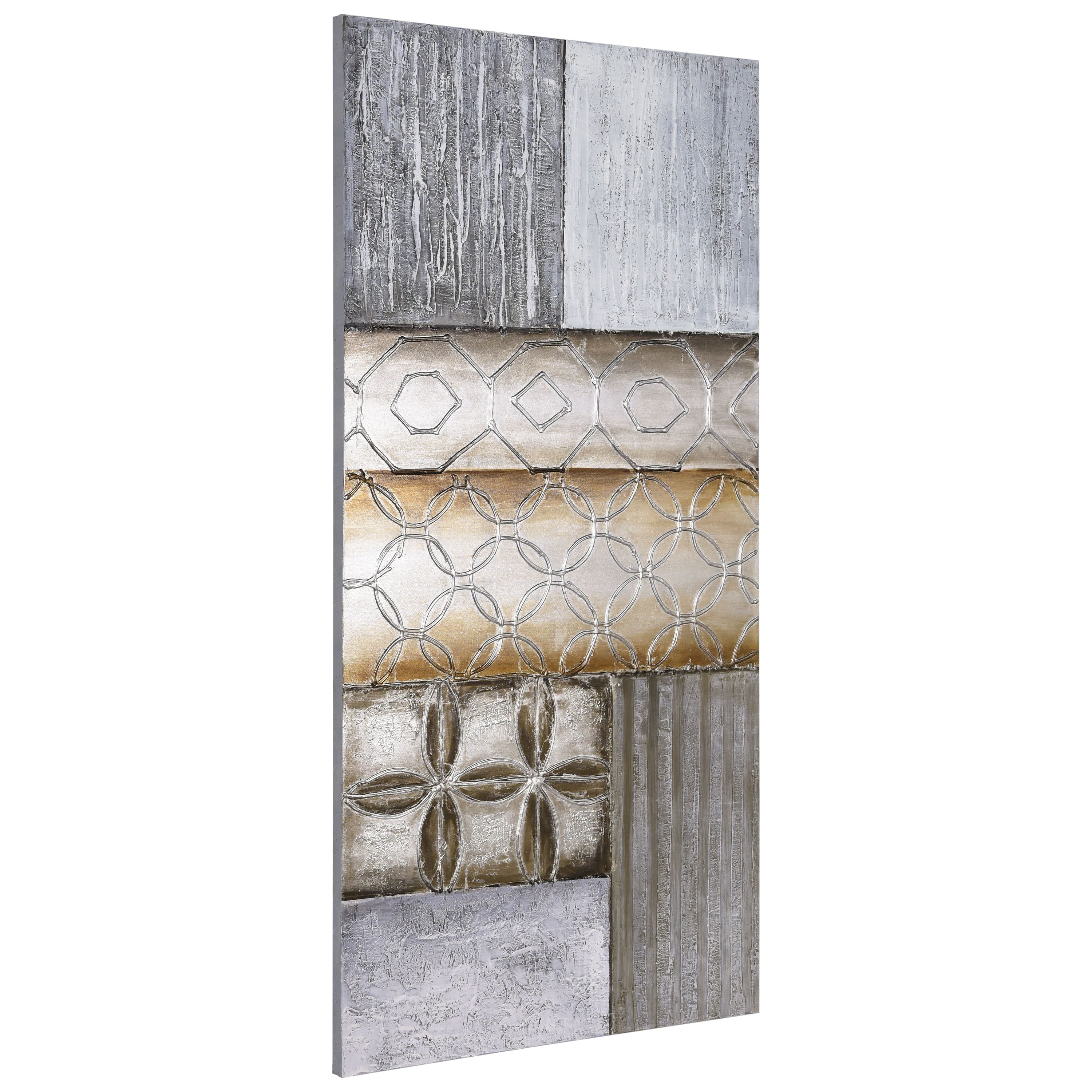 Empire Art Direct 30" x 60" Stacked I Textured & Metallic Hand Painted Canvas Wall Art