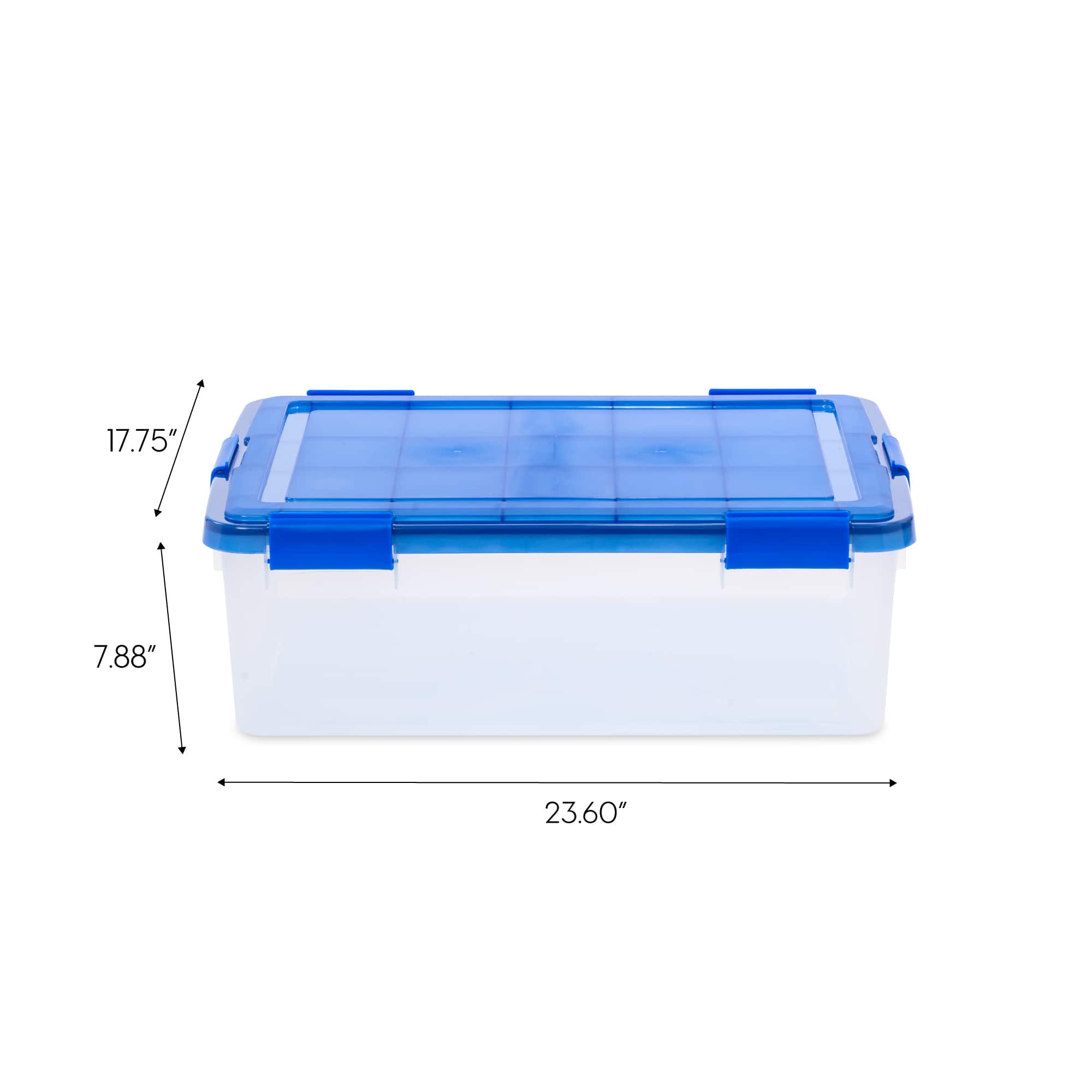 IRIS® Letter & Legal Size Element Resistant Clear File Box