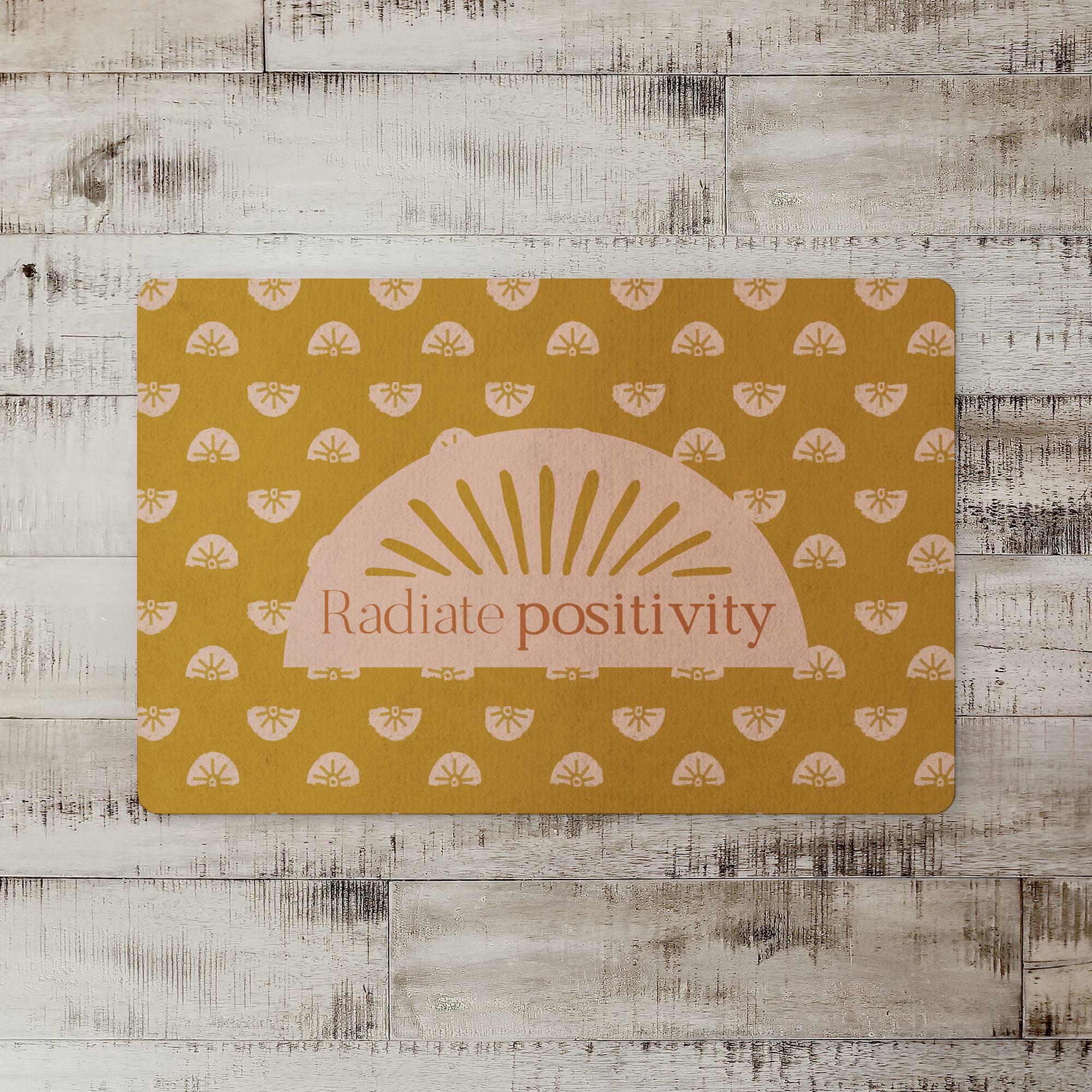 Radiate Positivity Floor Mat