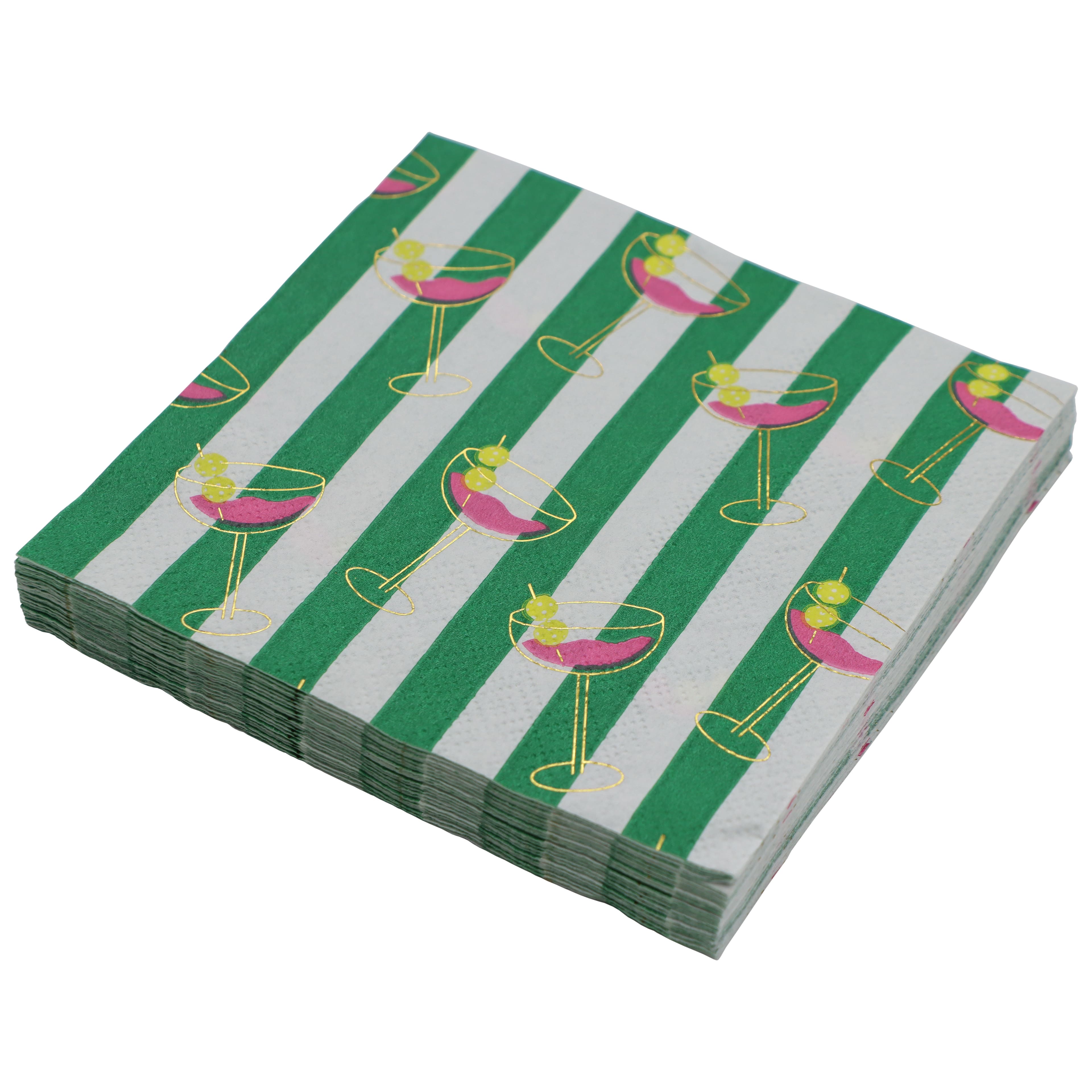 Cocktail Court Pickleball-Tini Paper Beverage Napkins, 20ct. by Celebrate It™