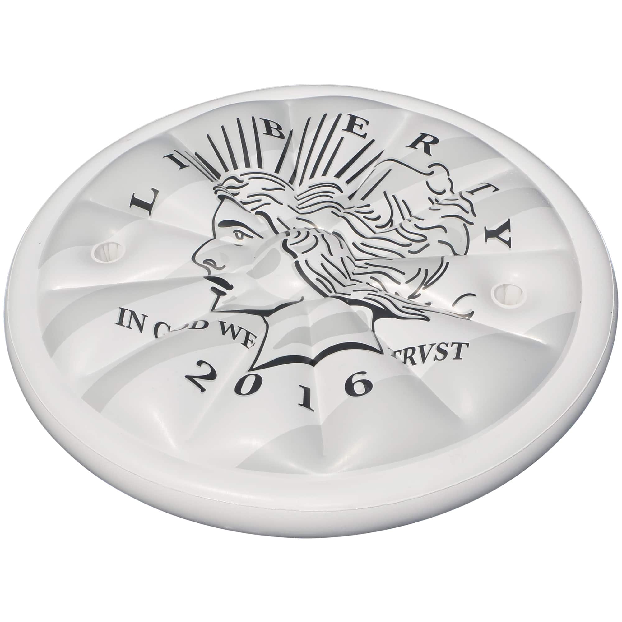 60" White & Black Inflatable Swimming Pool Floating Raft