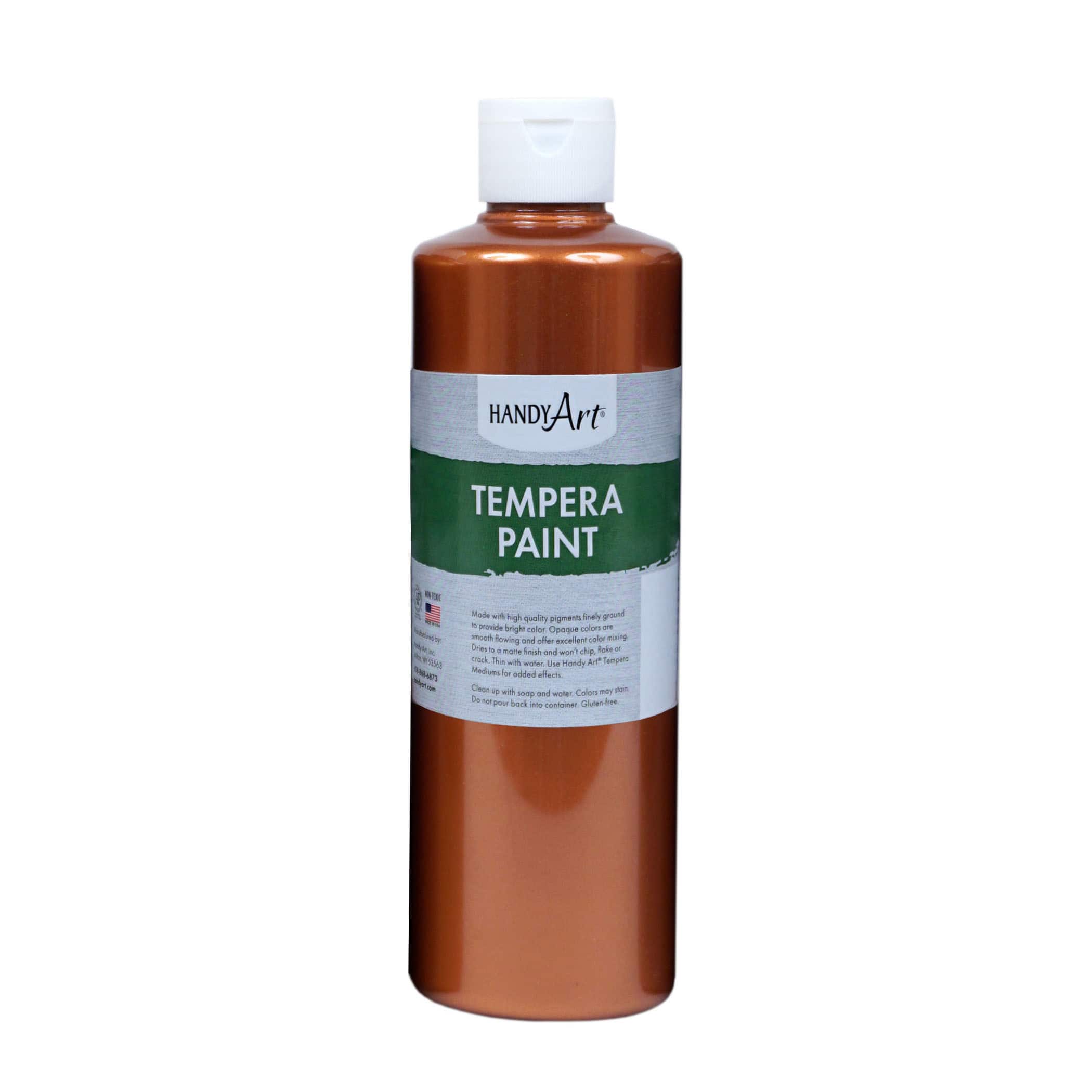 Handy Art® 16oz. Copper Metallic Tempera Paint, 3ct.