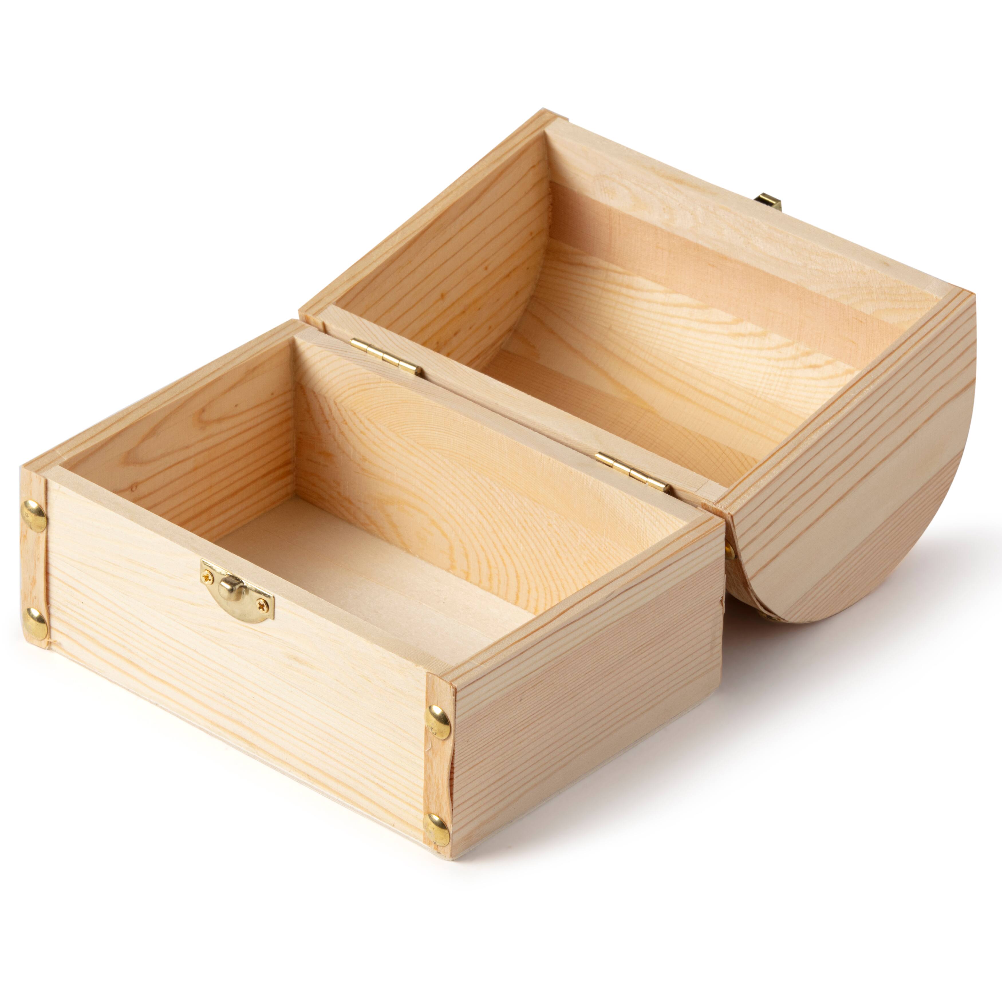 8 Pack: 6.5" Domed Wood Box by Make Market®