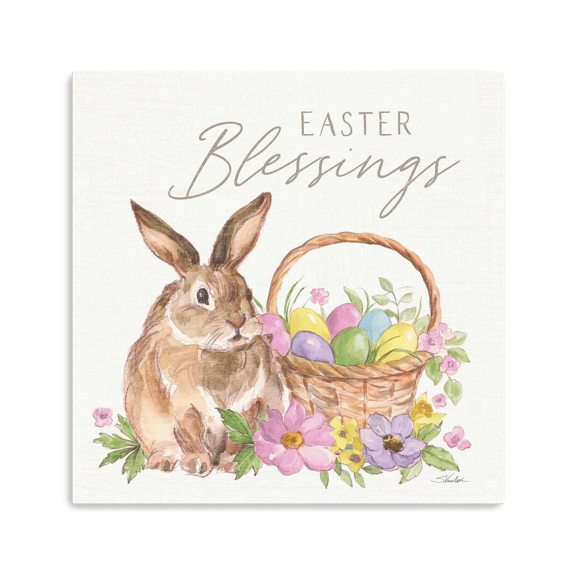 Lumaprints Happy Easter VI Bright Canvas Giclée Art