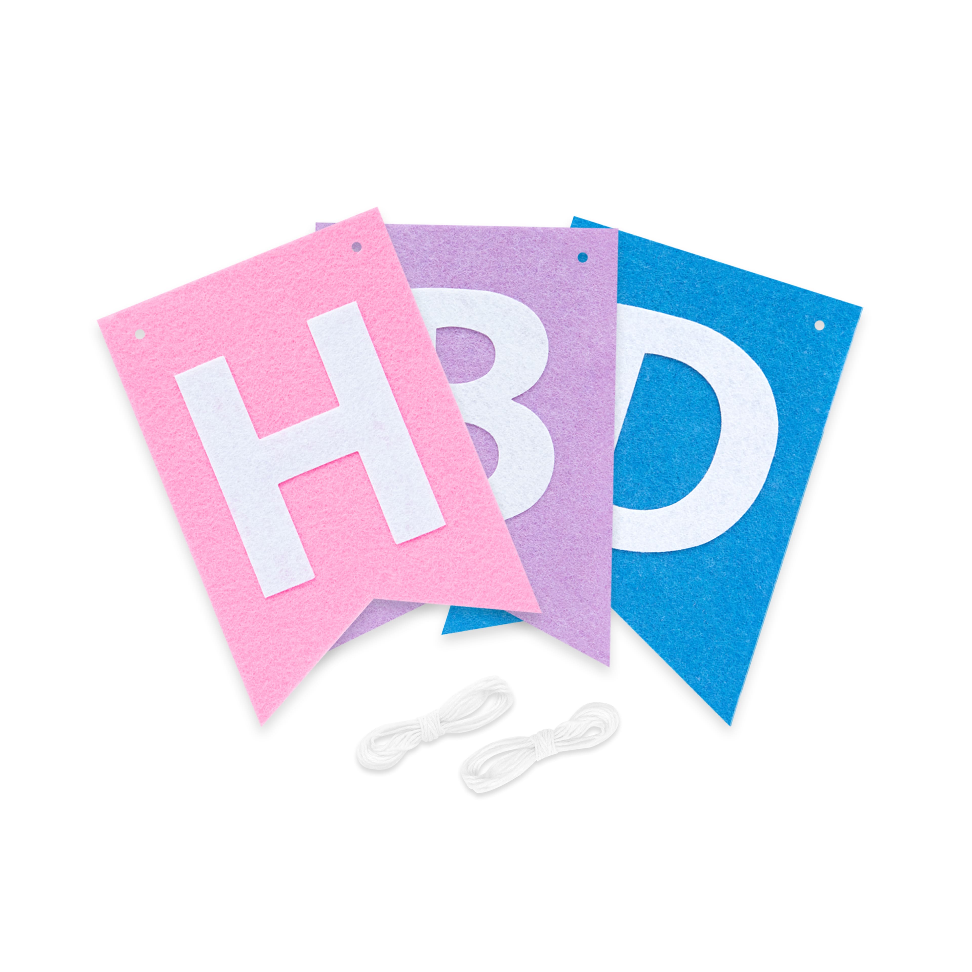 12 Pack: Happy Birthday Felt Garland by Celebrate It™