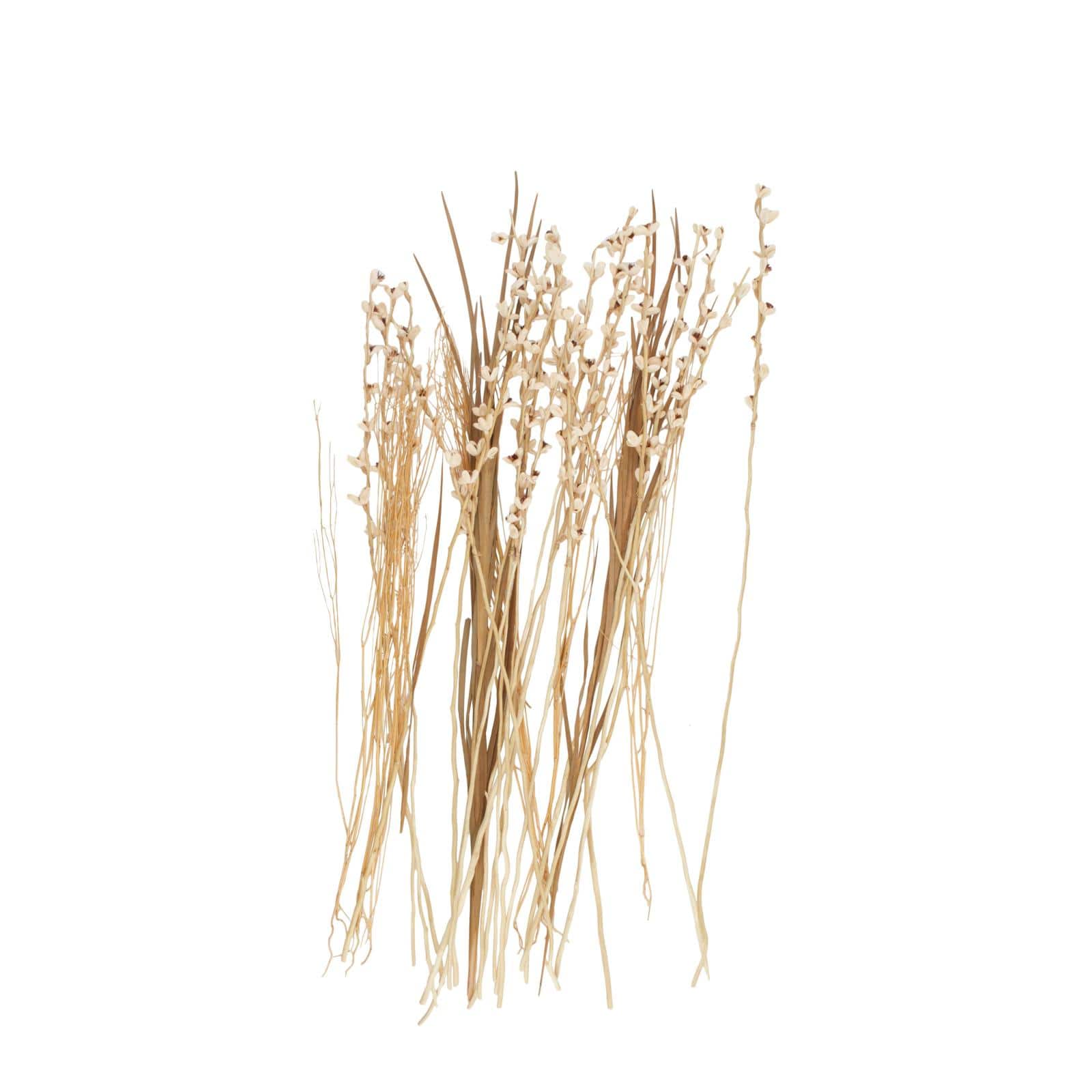 41" Cream Dried Plant Floral Bouquet Natural Foliage