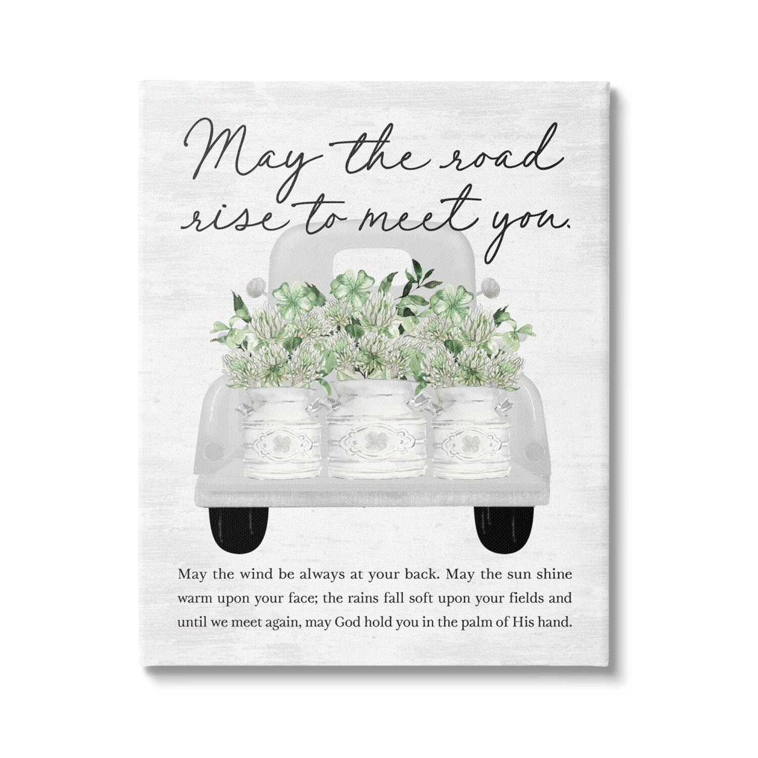 Stupell Industries Country Irish Proverb Canvas Wall Art