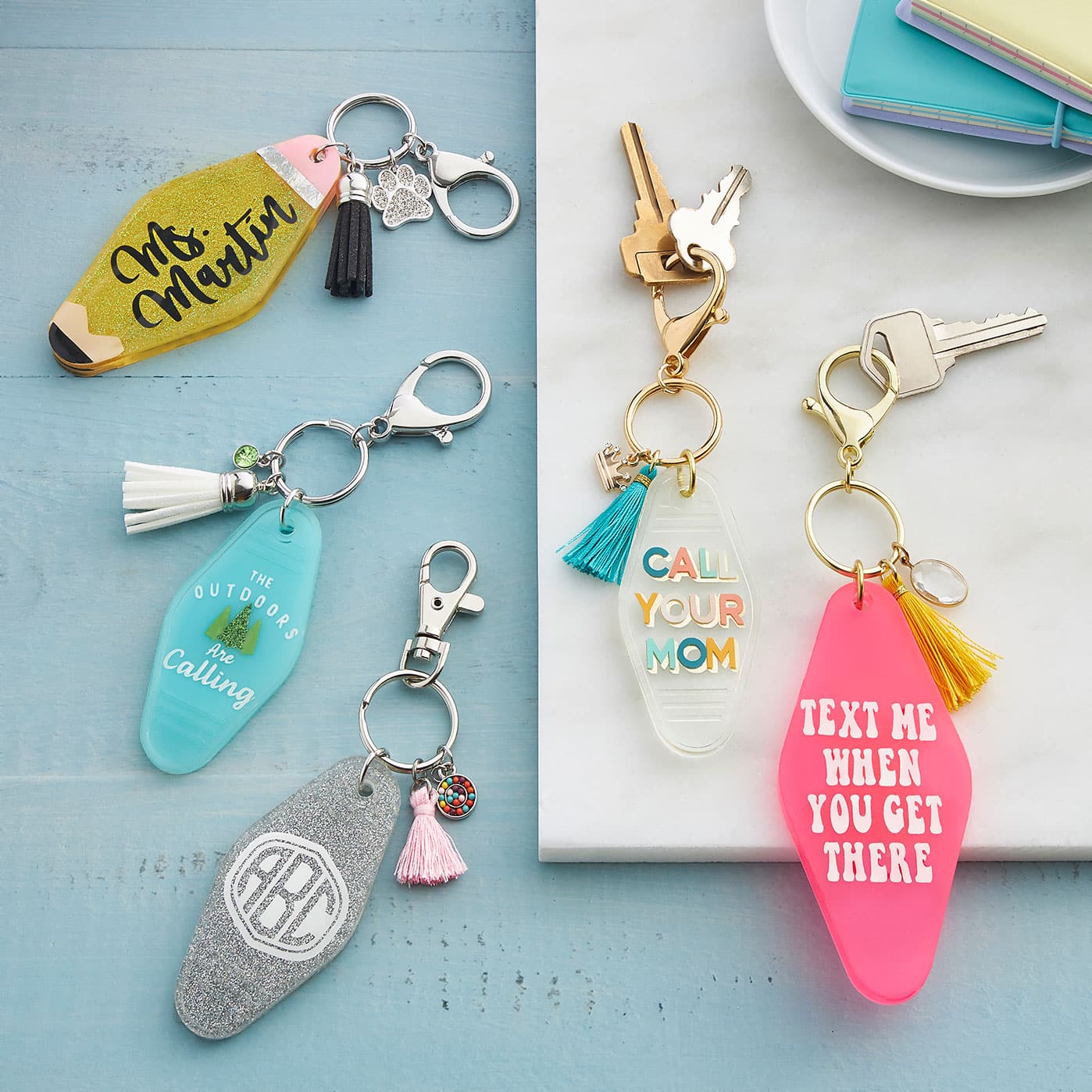Vintage Recycled Resin Keychain | Projects | Michaels