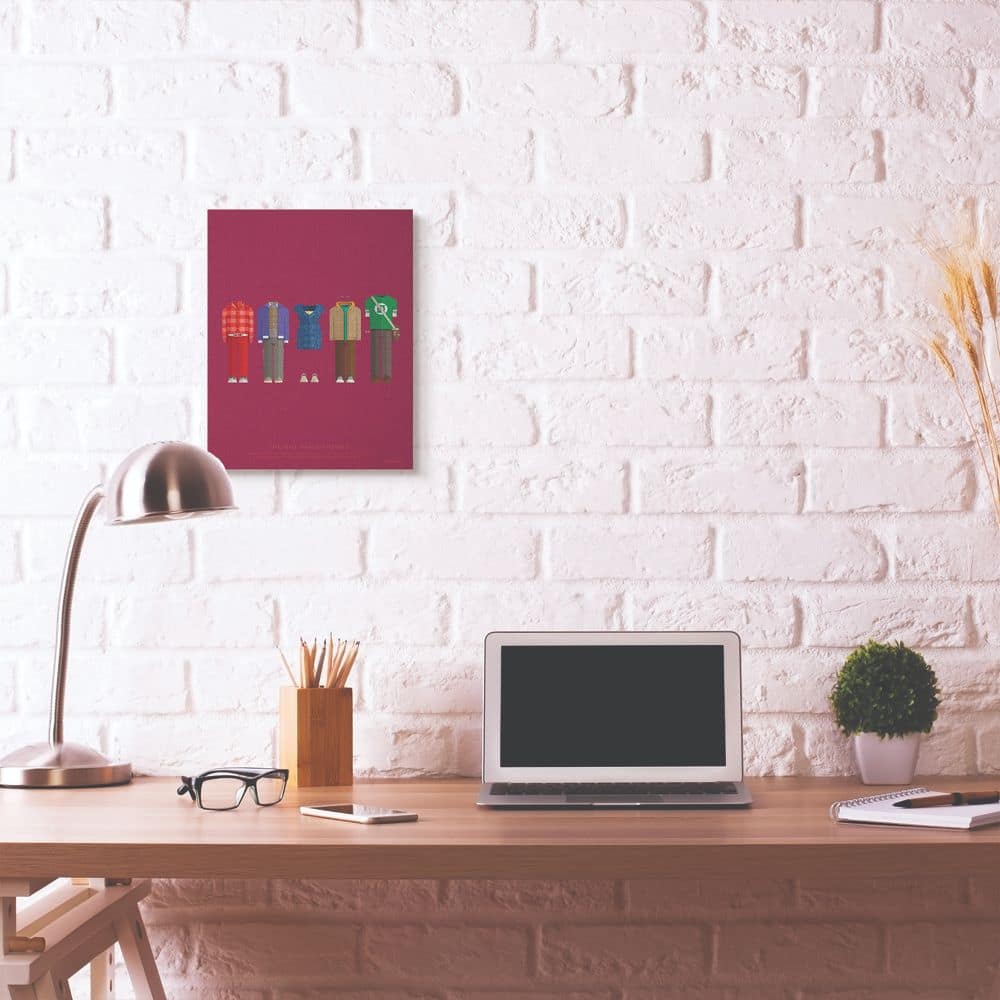 Stupell Industries Big Bang Theory Character's Fashion Canvas Wall Art