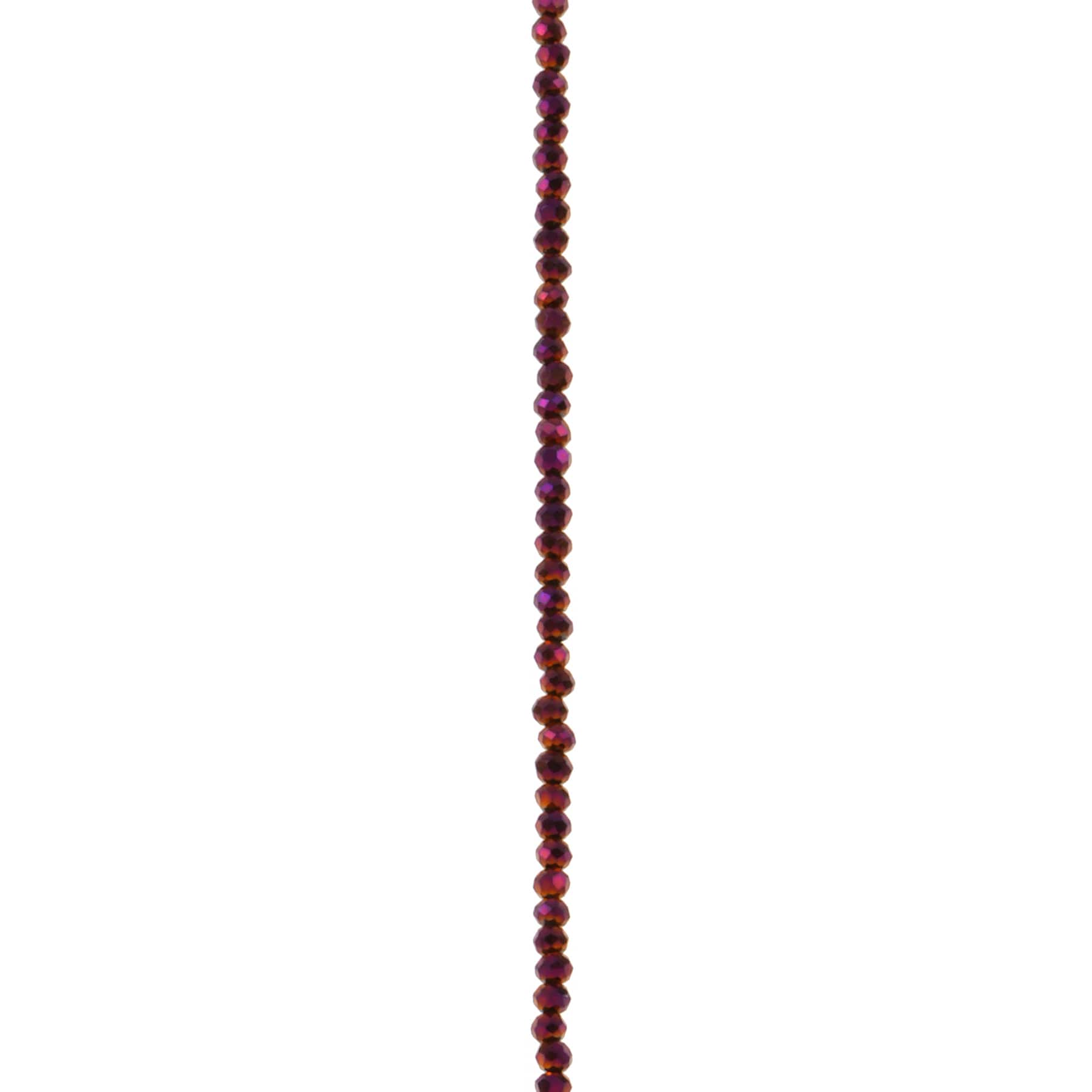 12 Pack: Purple Faceted Glass Round Beads, 2mm by Bead Landing™