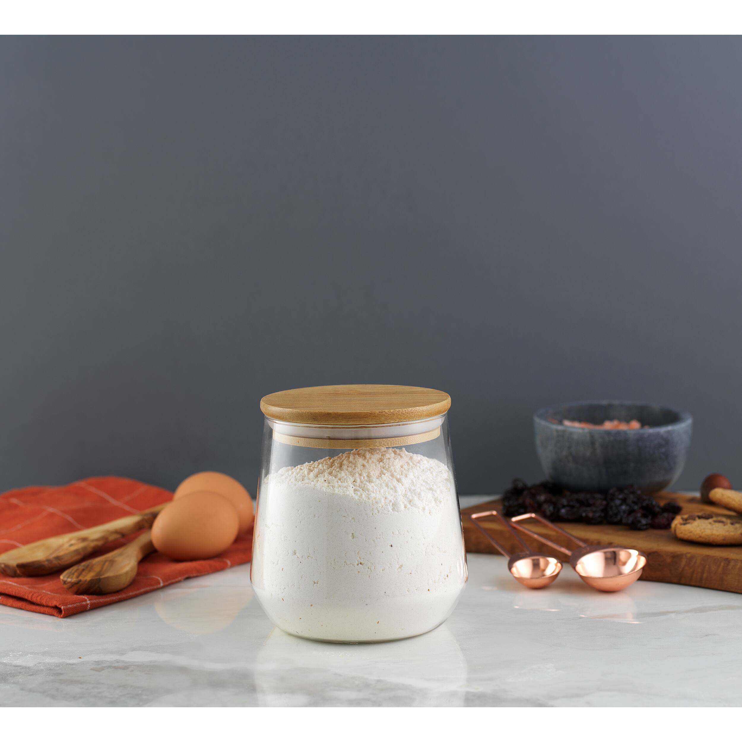 JoyJolt® 31oz. Glass Storage Jar with Bamboo Lid