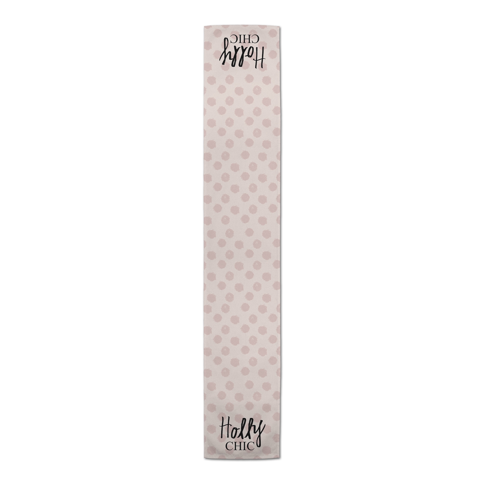 Holy Chic Pink Polka 16" x 90" Cotton Twill Runner