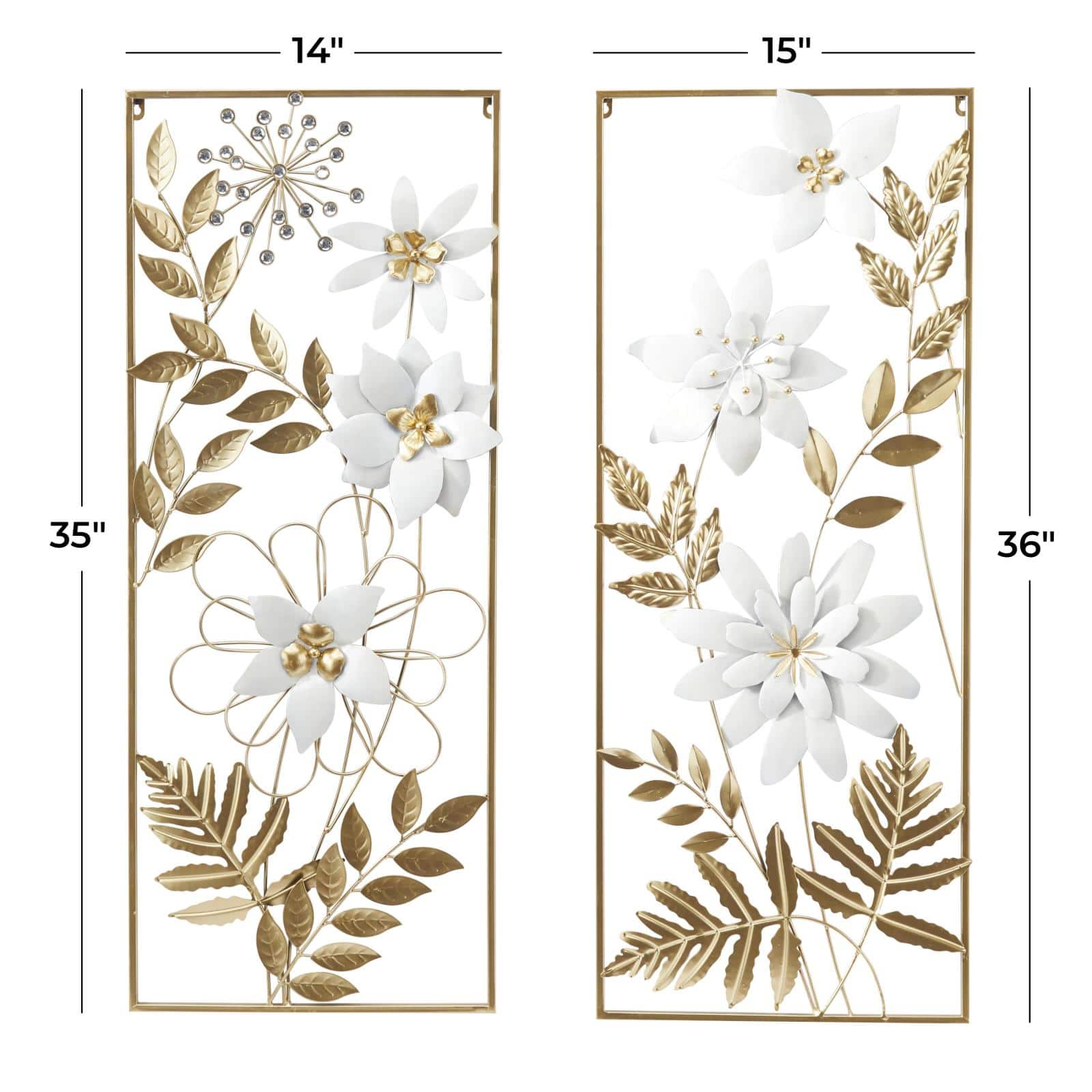 Gold Metal Coastal Wall Décor Set