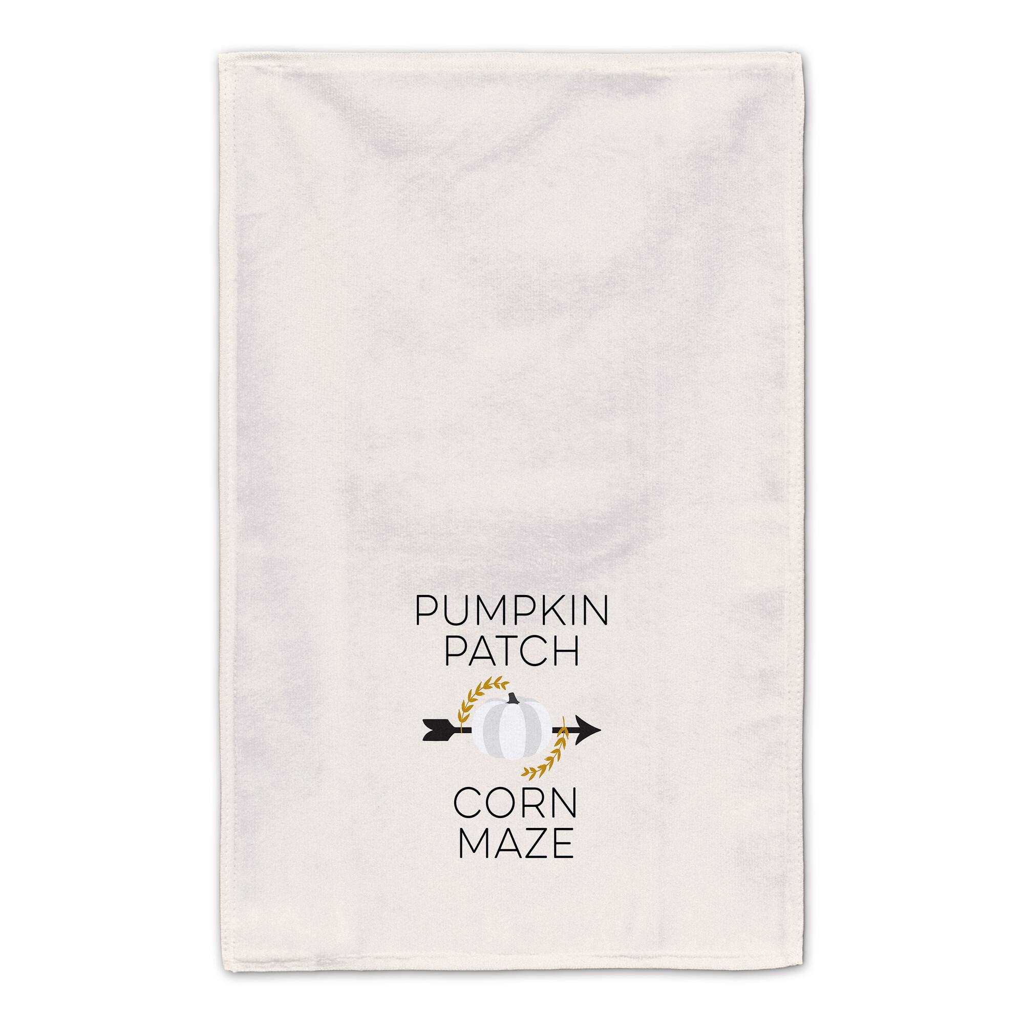 Pumpkin Patch Corn Maze Tea Towel Set