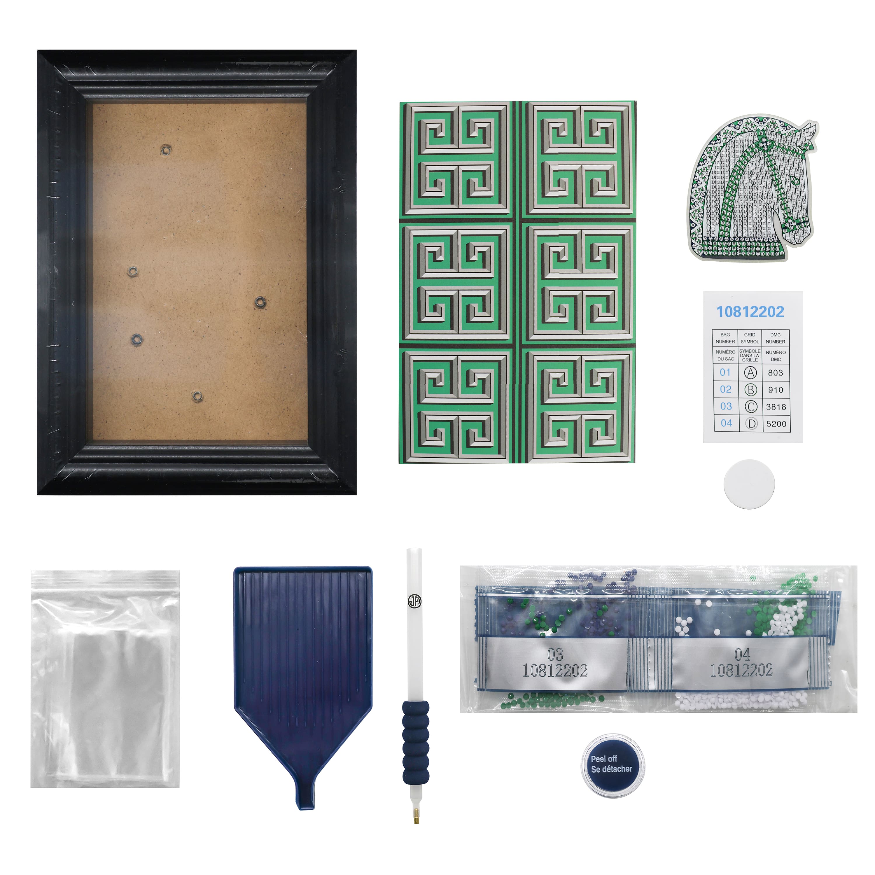 Jonathan Adler x Michaels 4" x 6" Horse Diamond Art Frame Kit
