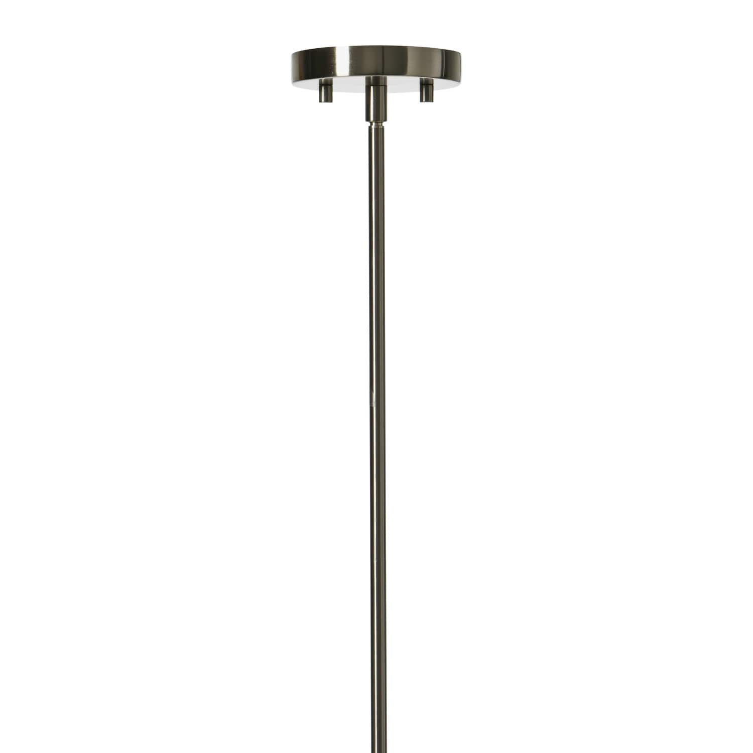 Hello Honey® Robert Stevenson Lighting Landry 11" Black & Nickel Seedy Glass & Metal Ceiling Light