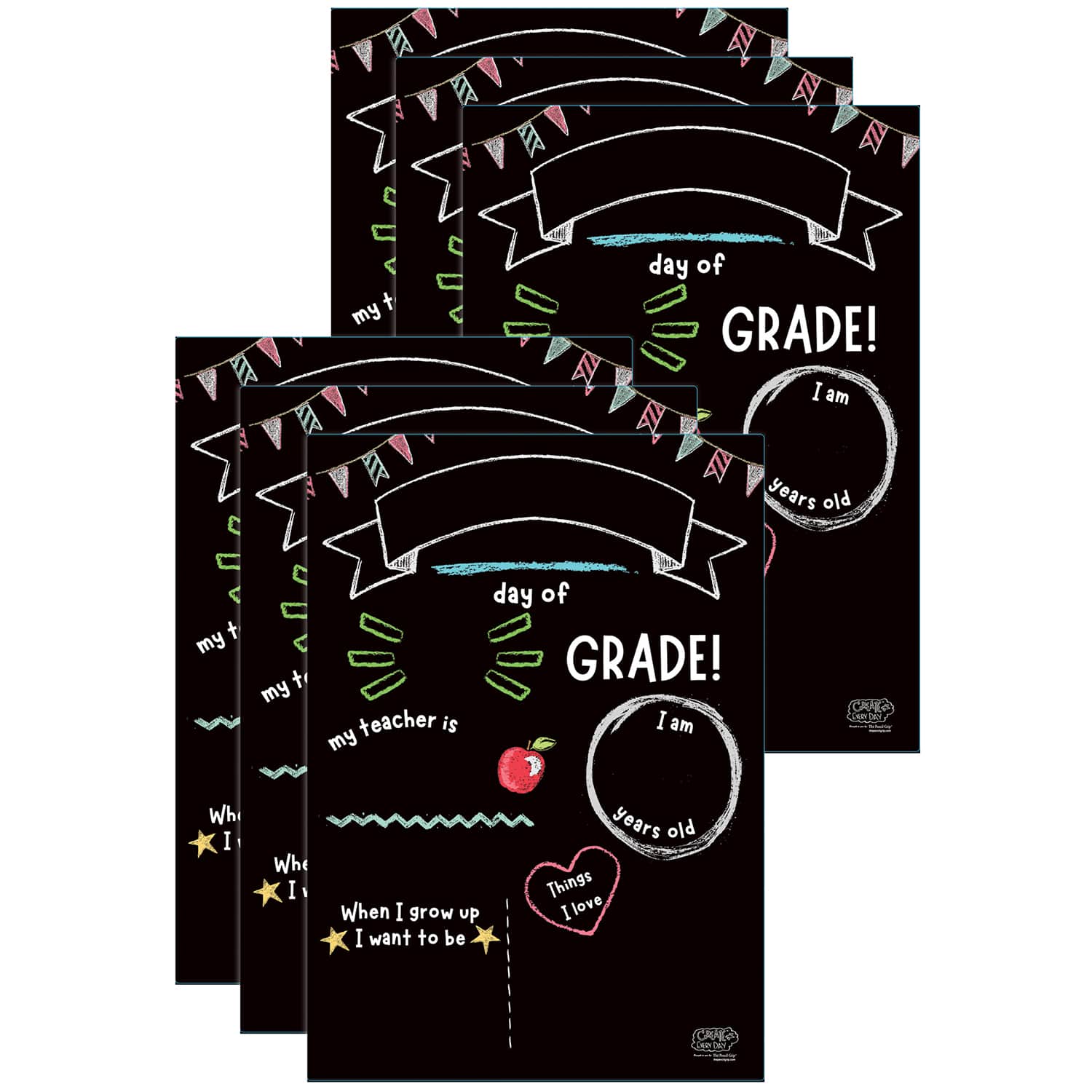 The Pencil Grip School Milestones Activity Playmats, 6ct.