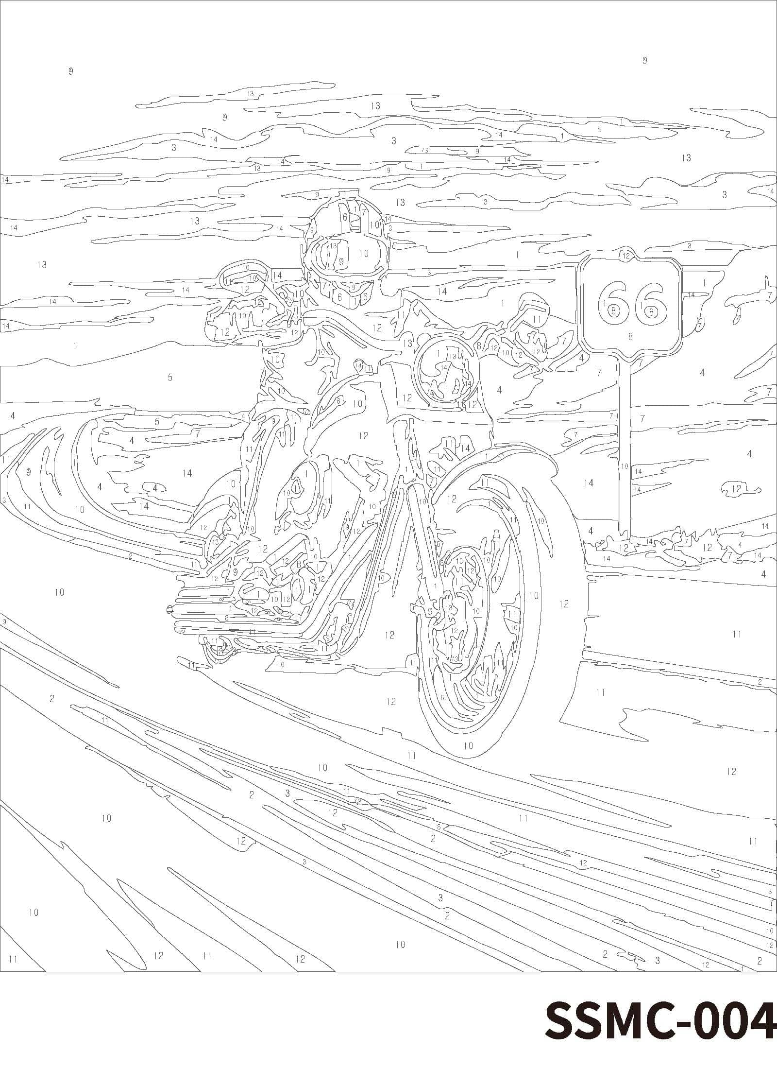 8" x 10" Route 66 Paint-by-Number by Artist Loft®