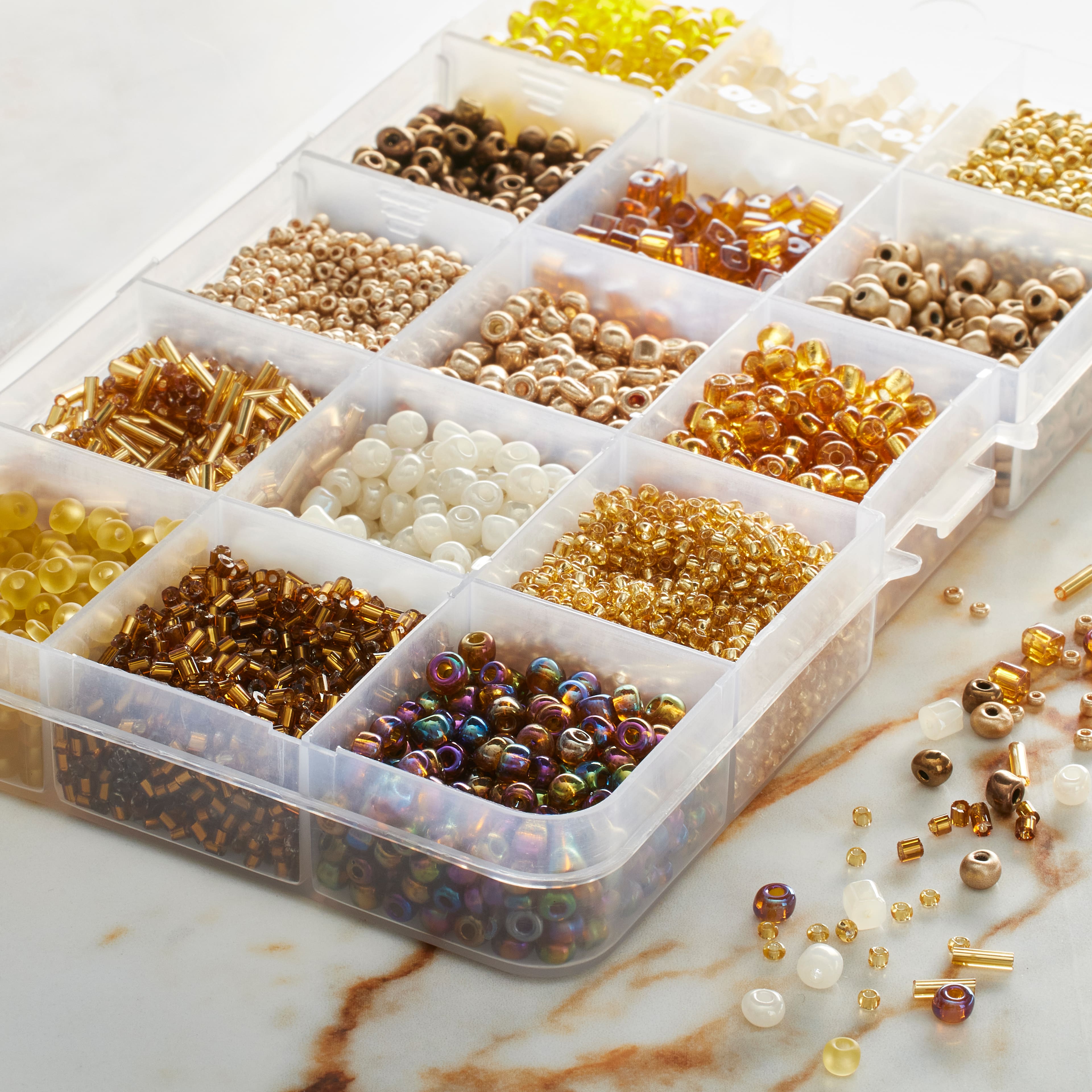 Champagne Mix Glass Seed Beads by Bead Landing®