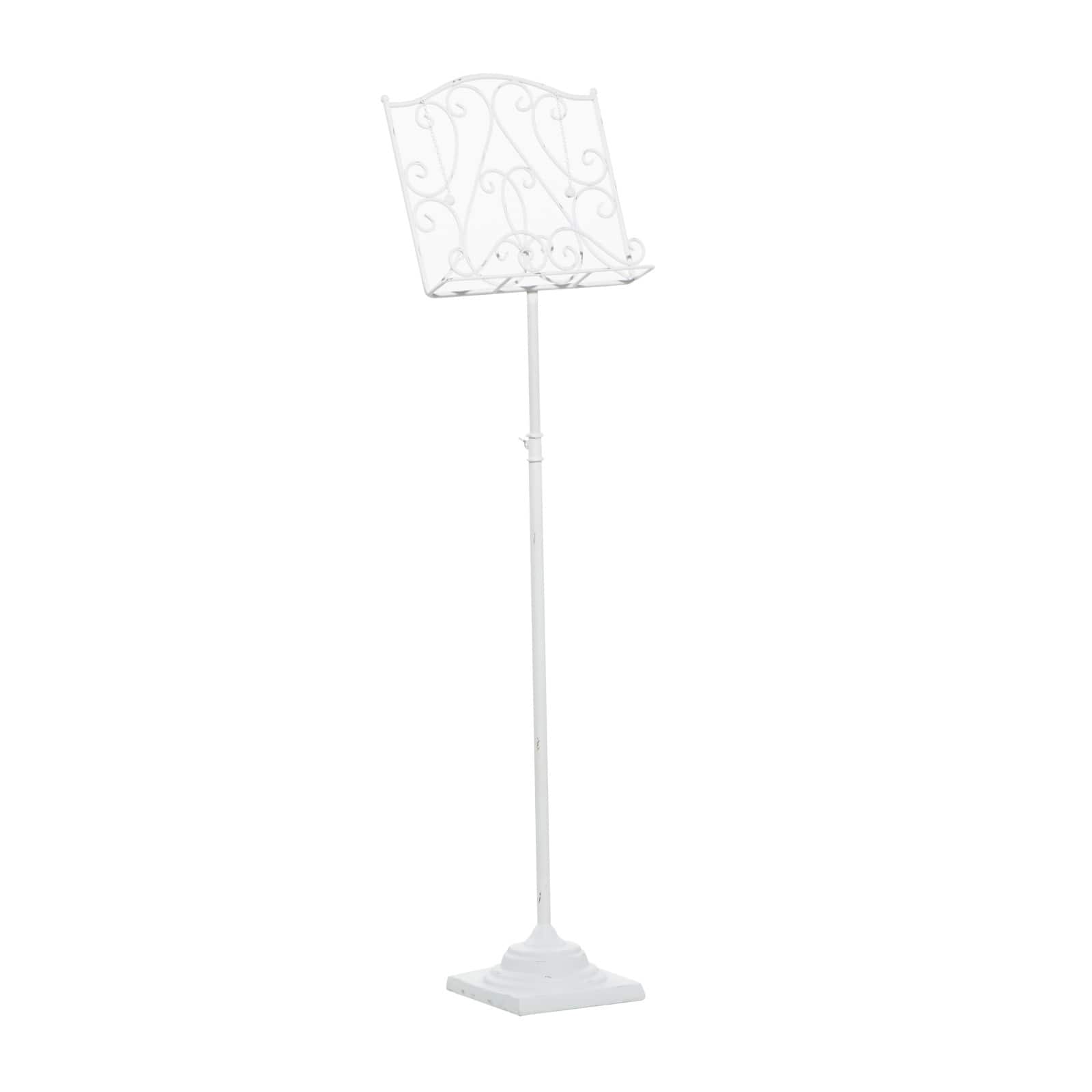 White Metal Farmhouse Easel, 56" x 13" x 8"