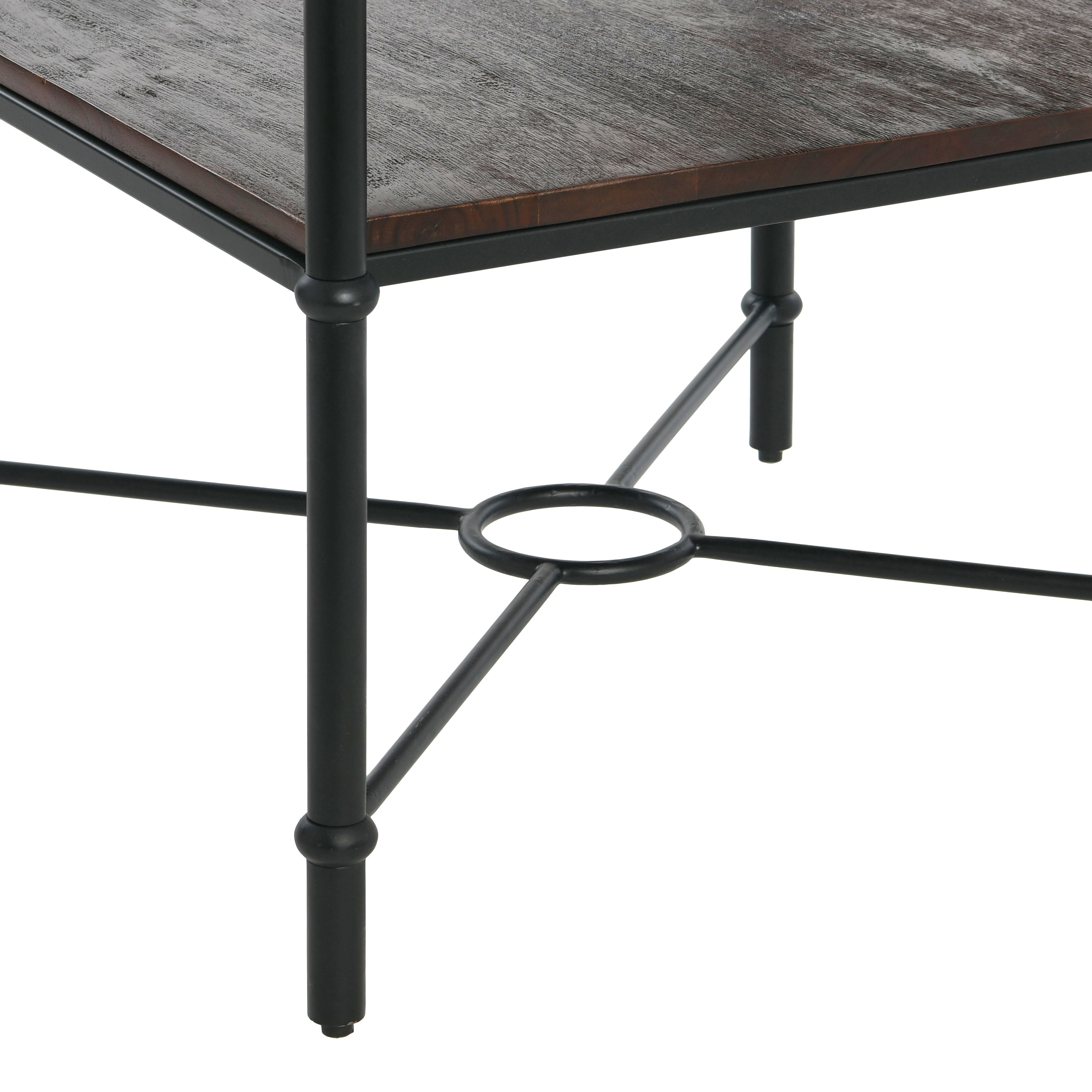 Hello Honey® 24" Saratoga Rustic Wood & Metal End Table