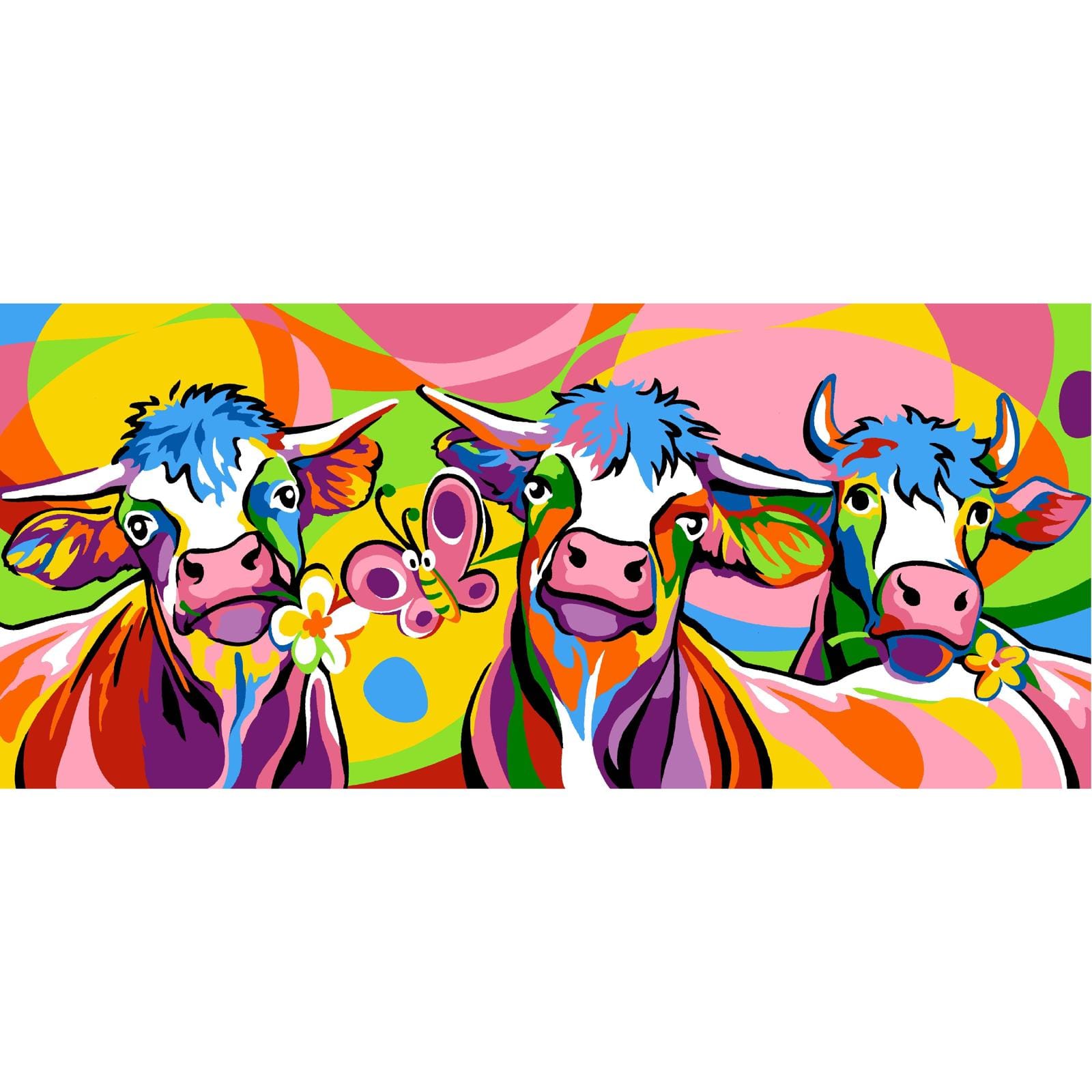 Gobelin The Cows Printed Tapestry Needlepoint Canvas