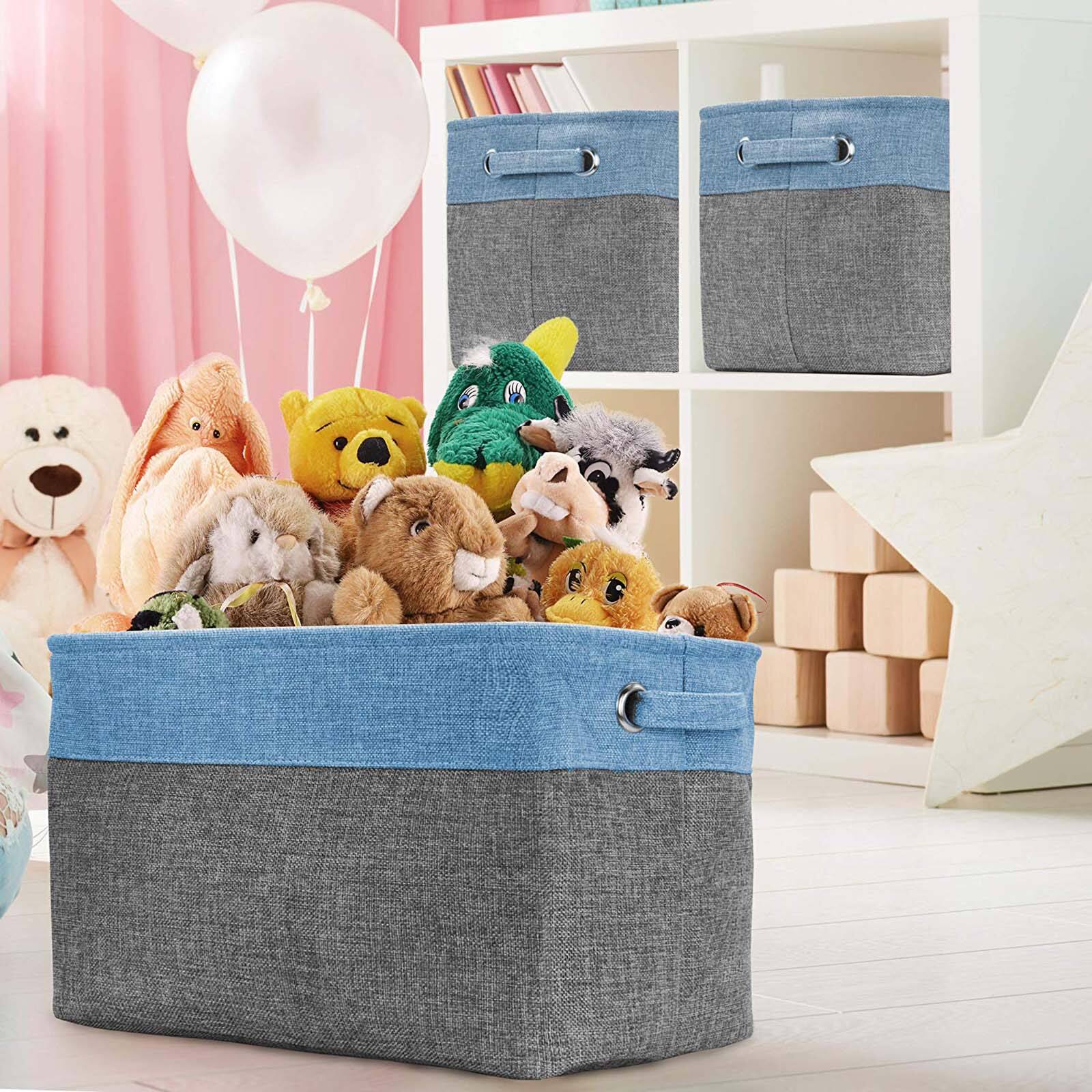 Sorbus 15" Twill Collapsible Storage Basket Set