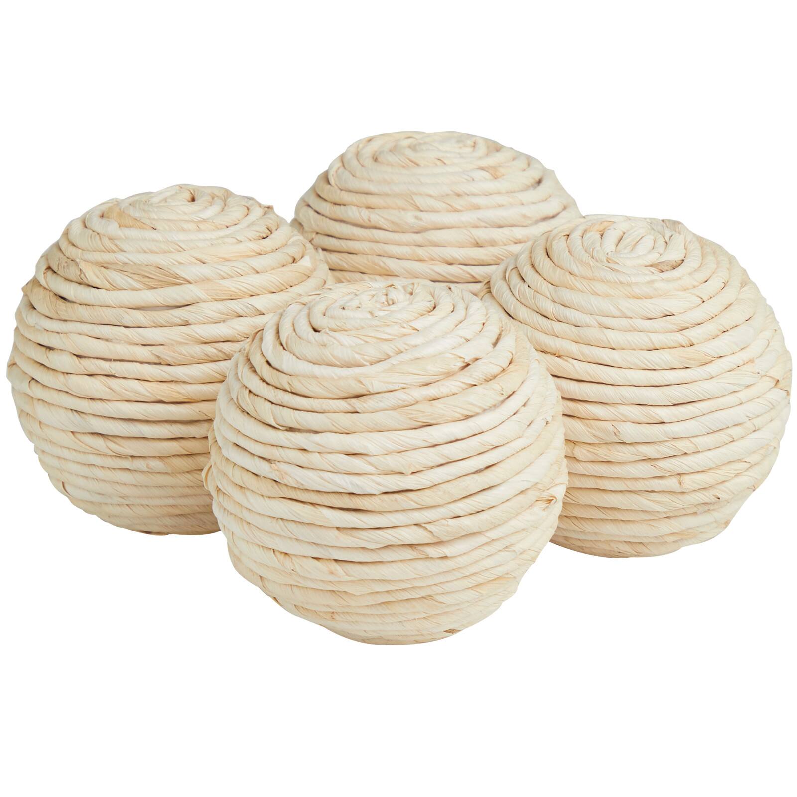 Beige Handmade Jute Orbs & Vase Filler Set