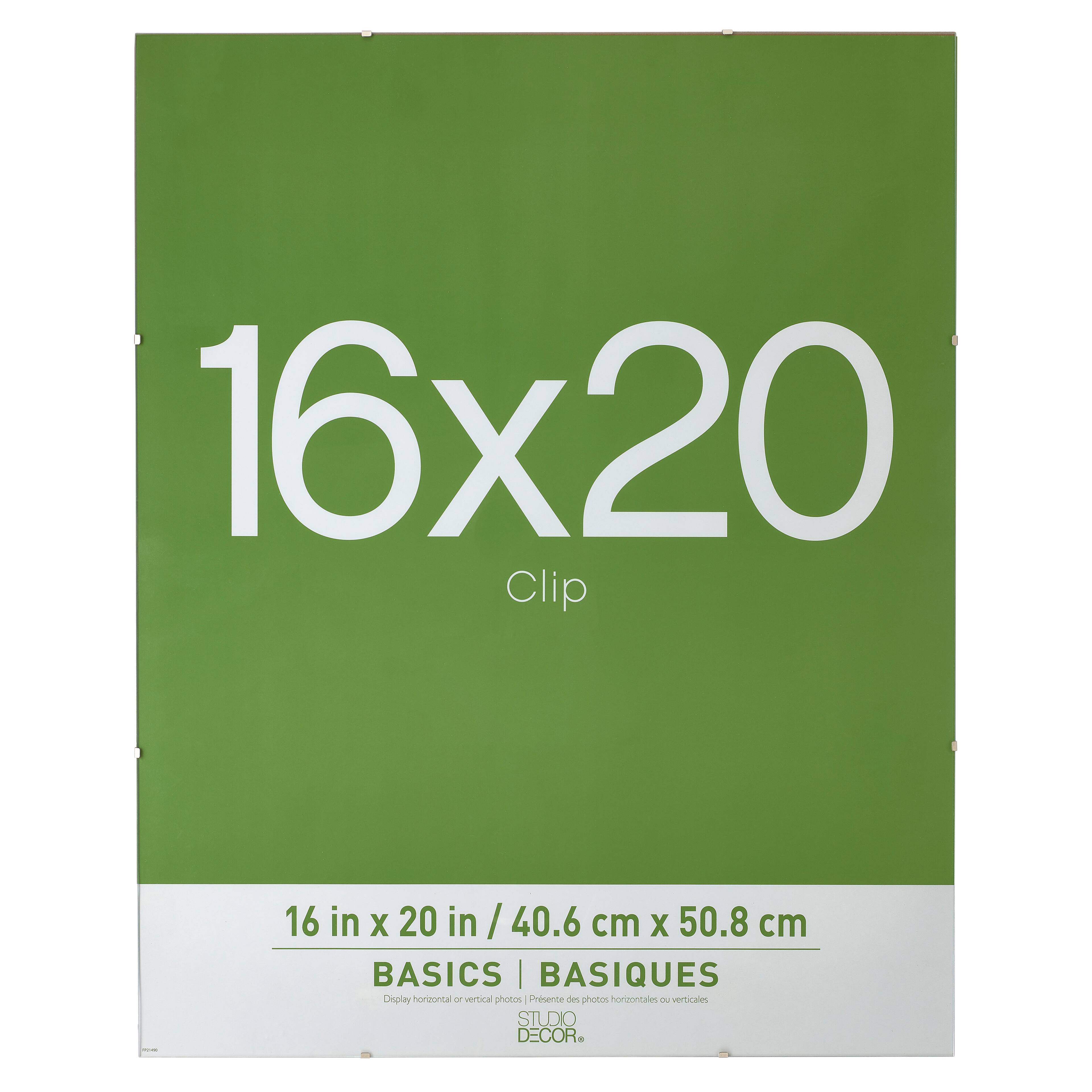 12 Pack: Clear 16" x 20" Clip Frame, Basics By Studio Décor®