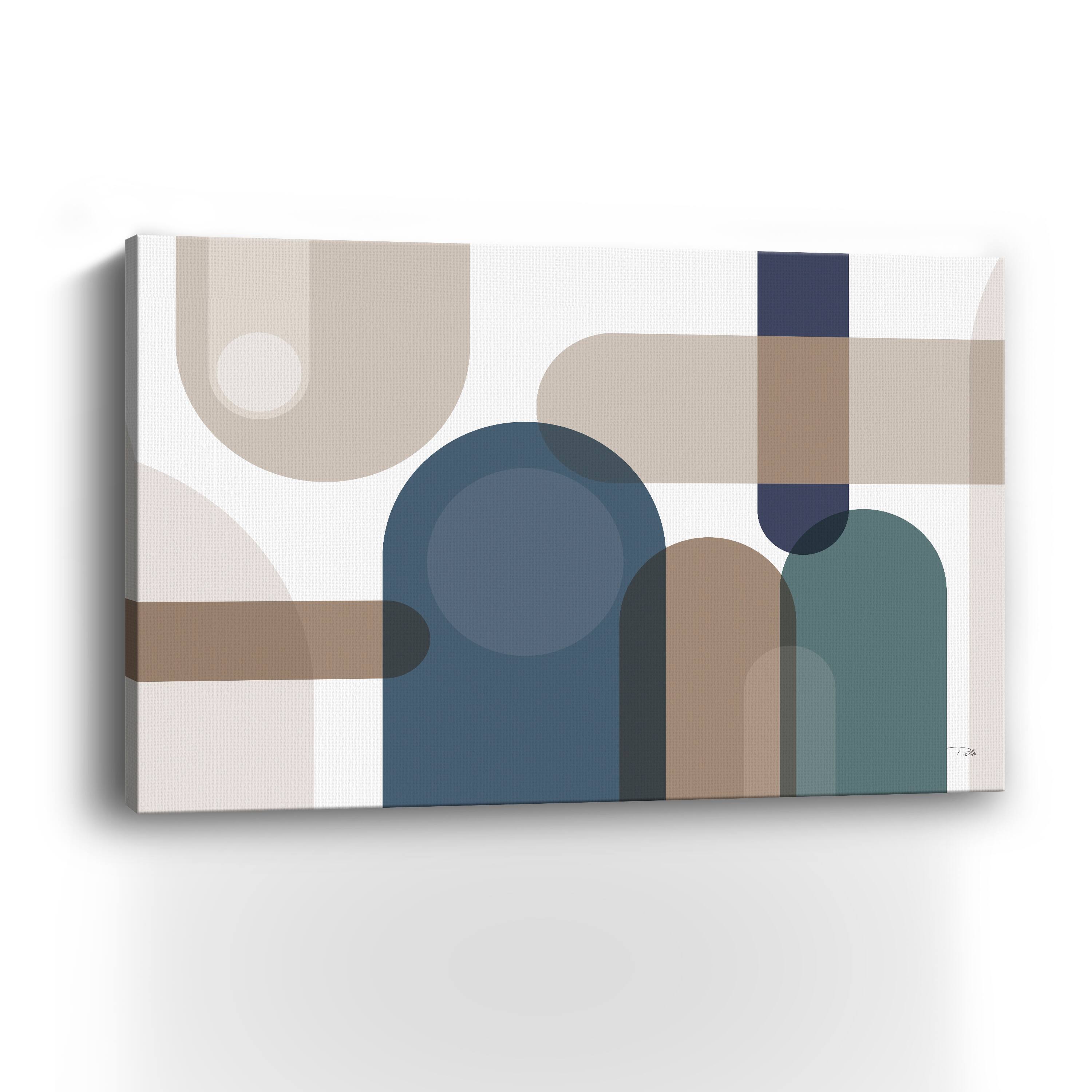 Metro 67 Blue Canvas Giclee