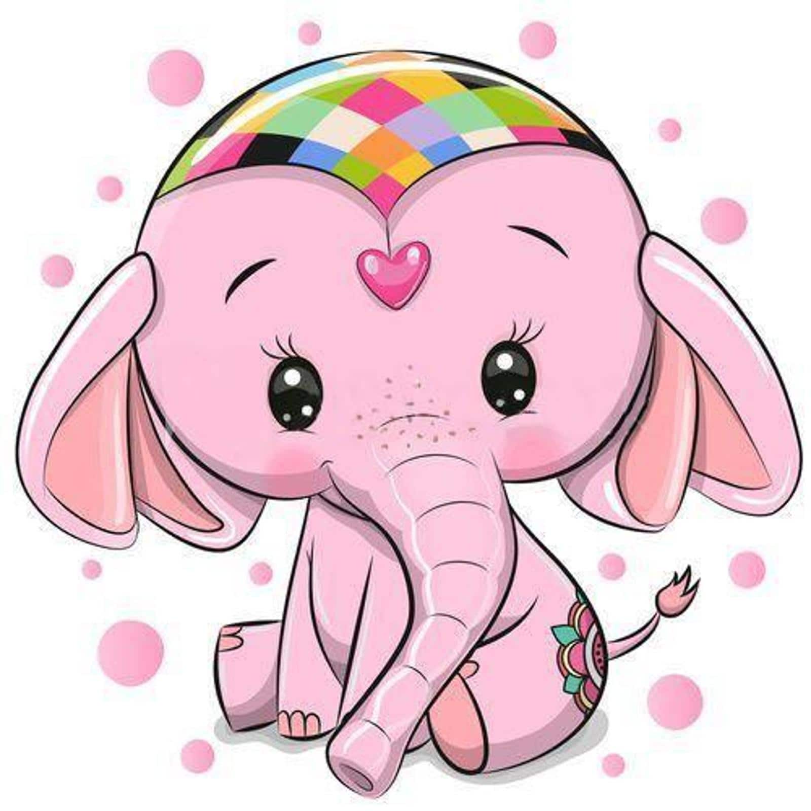 Crafting Spark Pink Elephant Diamond Painting Kit