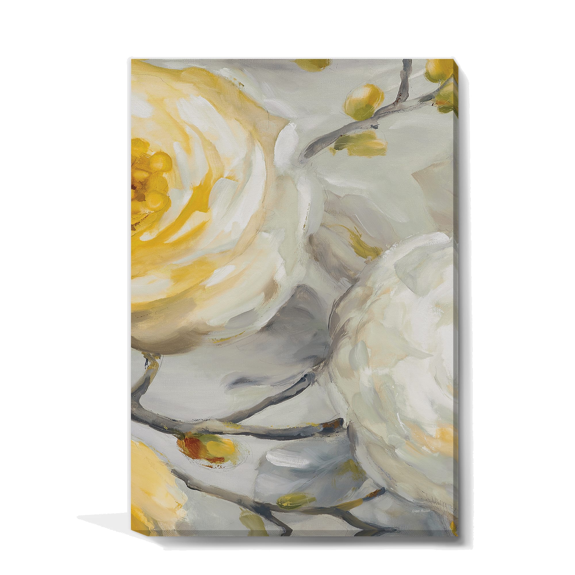 Designart - Sunshine Yellow Flower II - Floral Canvas Art