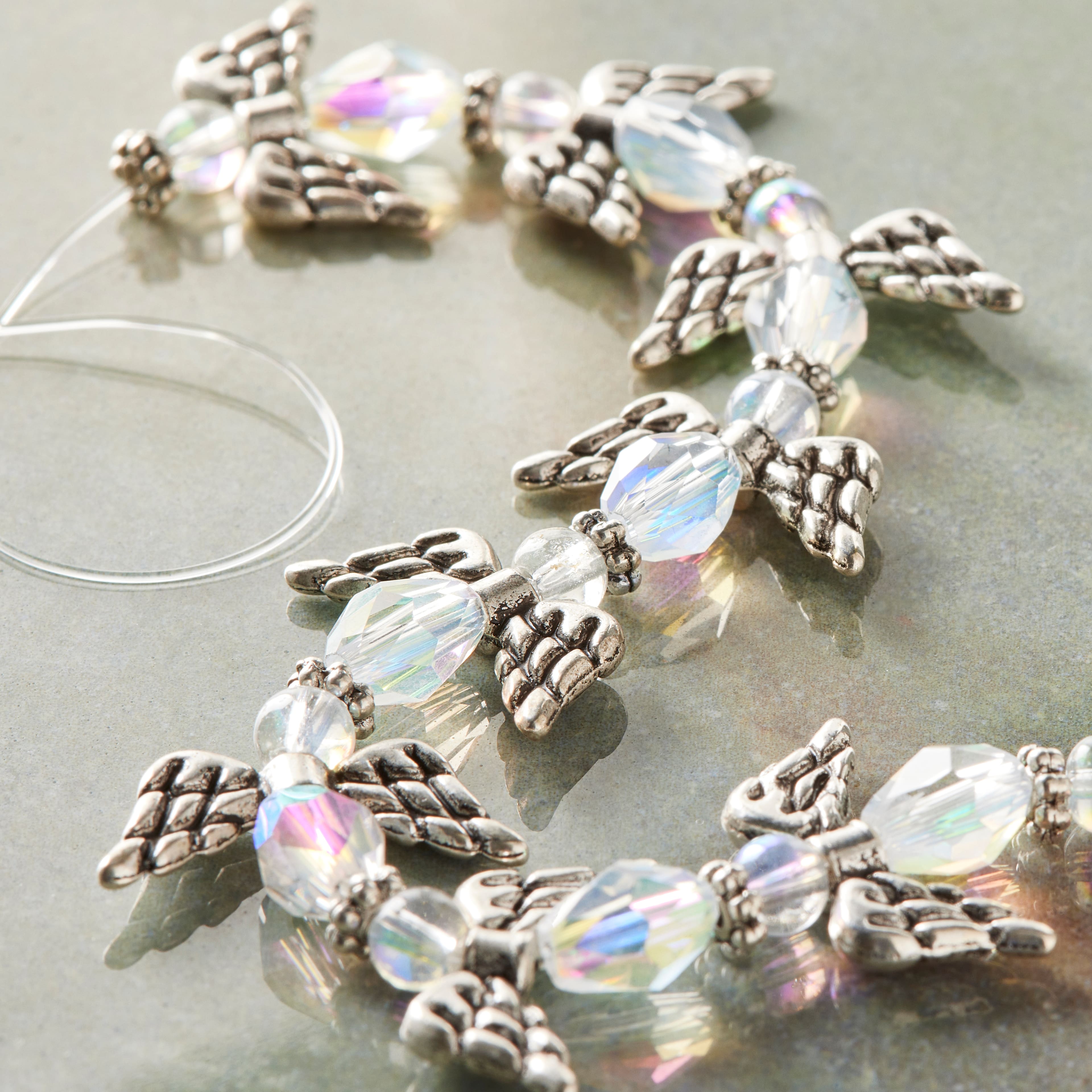 Glass & Metal Angel Beads by Bead Landing™