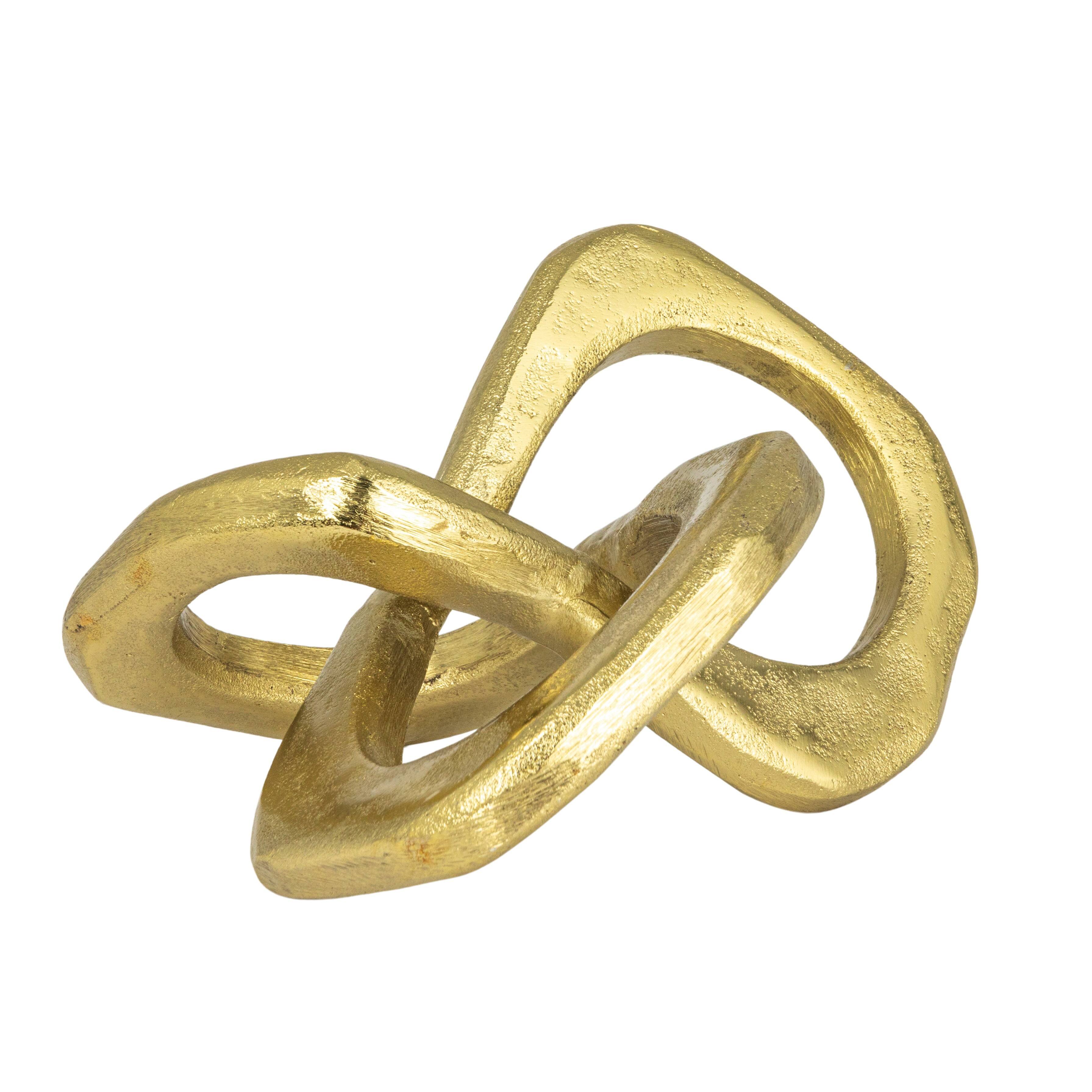 Hello Honey® 9" Gold Abstract Metal Figurine