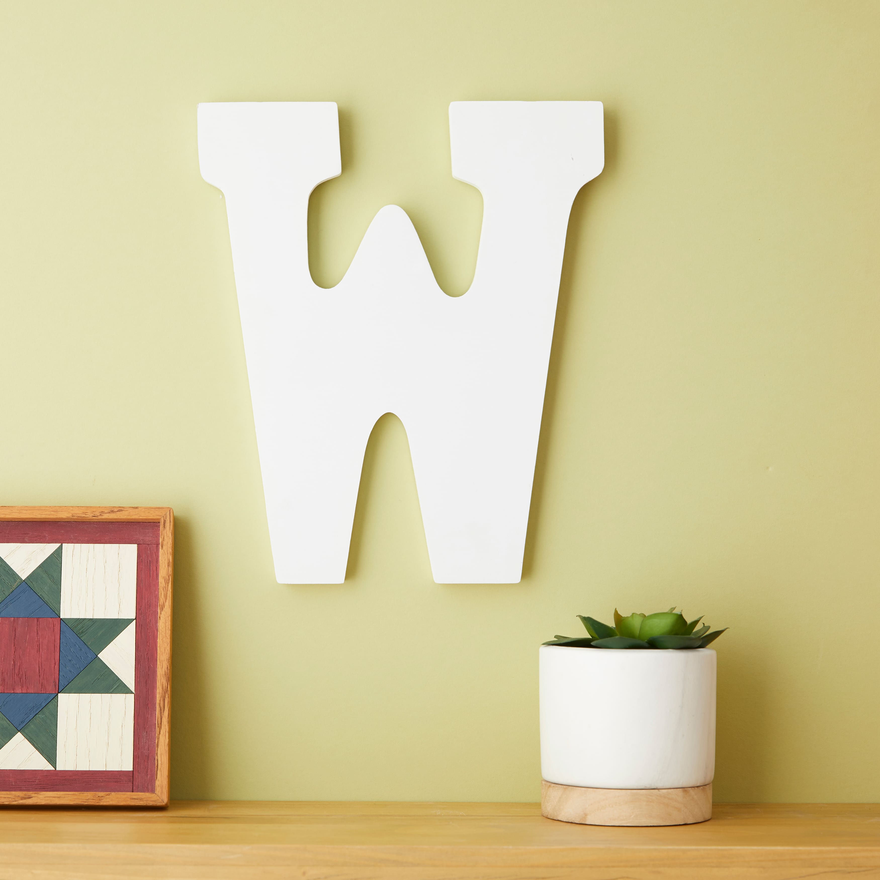 6 Pack: 9" White MDF Whimsy Letter by Make Market®